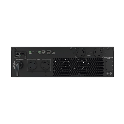UPS SmartZone de 5000 VA/5000 W, Online Doble Conversión, Entrada 208/240 Vca NEMA L6-30P, Onda Senoidal Pura, 6 UR, Con 4 Tomas NEMA L6-30R, Incluye Tarjeta de Red y Kit de Rieles