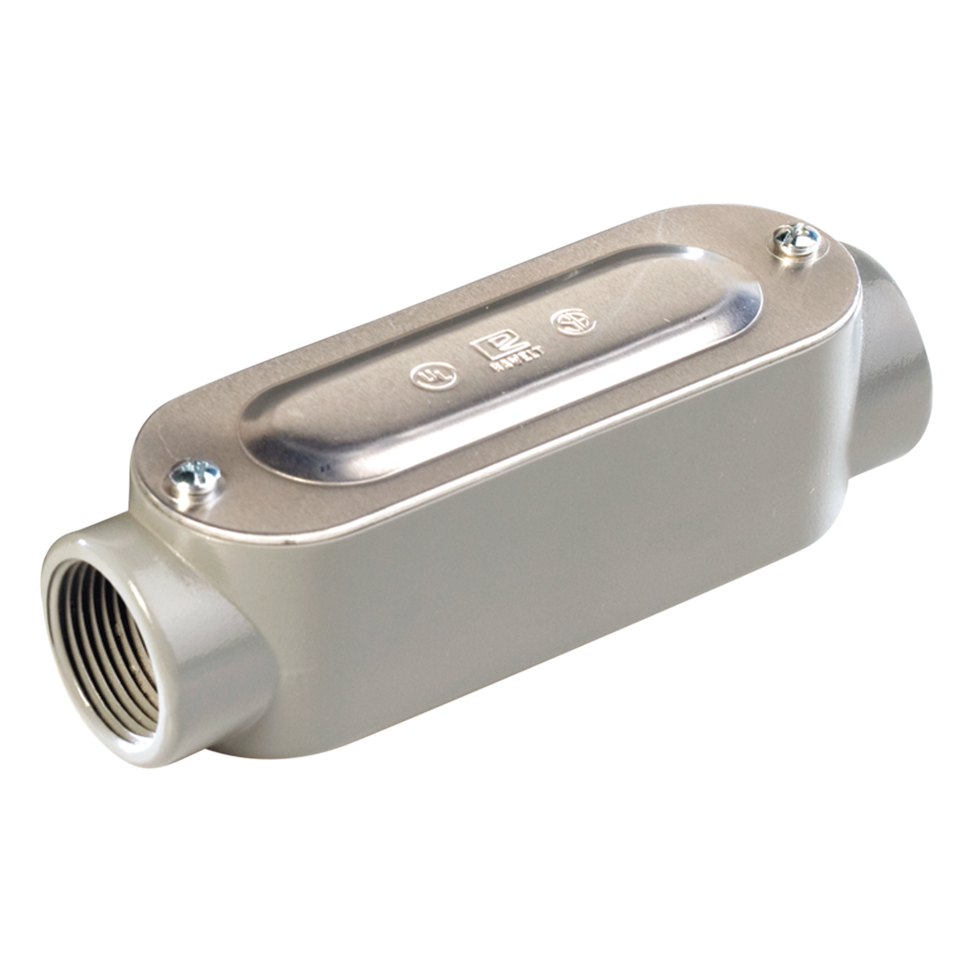 Caja Condulet Tipo C / 1" NPT / Aluminio Diecast / Volumen 185 cm³ / 3 Conductores #4 AWG / UL y CSA — RAWELT · SKU OC-0331C