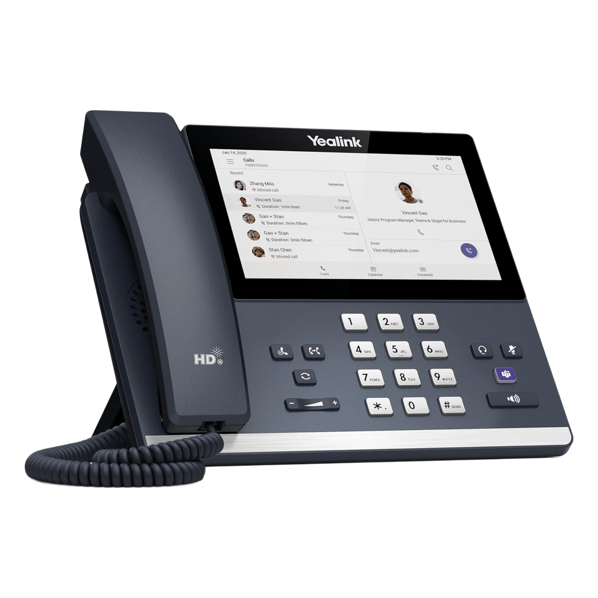 Teléfono IP / Pantalla Táctil 7" / Android 13 / Bluetooth 5.2 / Wi-Fi Dual Band / PoE / Certificación Microsoft Teams — YEALINK · SKU MP56-E2-TEAMS