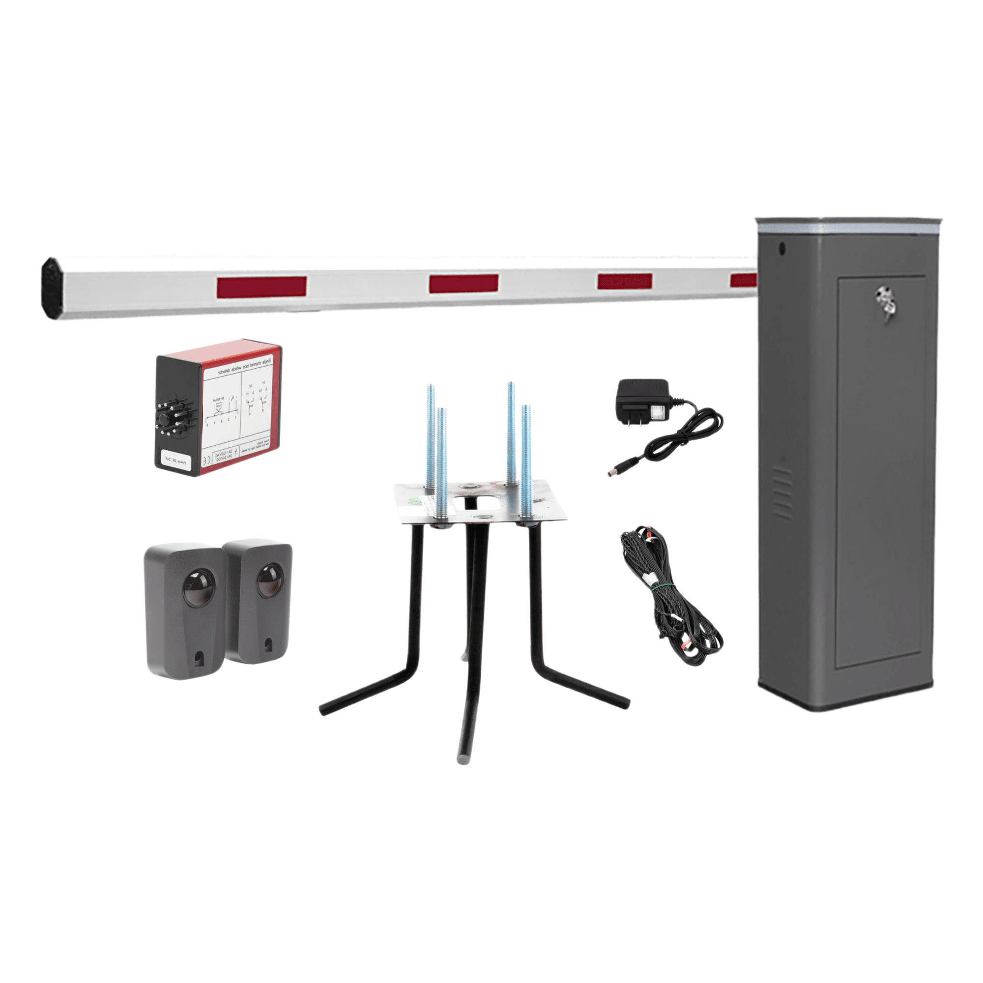 Barrera Vehicular Izquierda / Brazo 5.5 m (18 ft) / Encoder / 150 Ciclos/Hora / 110V / Semi-Intensiva / -20 °C a 50 °C — ACCESSPRO · SKU KIT-XBS-3L