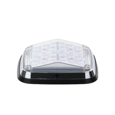 Luz de advertencia de 8 X 6", Color Rojo / Claro, SAE,  IP67, Ideal para Ambulancias
