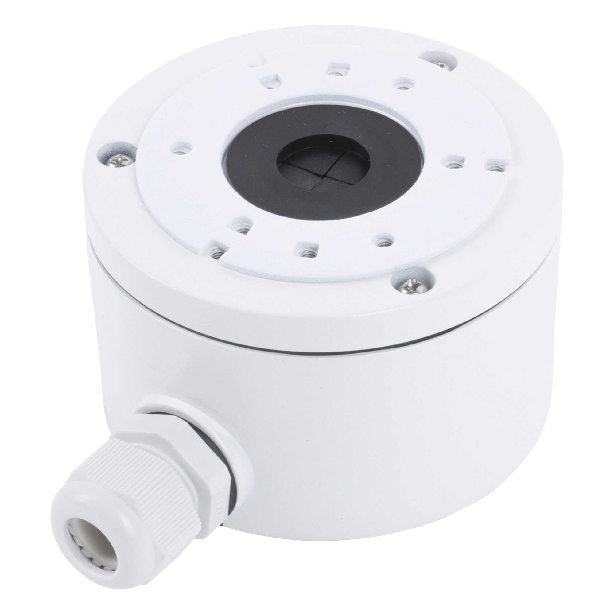 Caja de Conexiones de Metal / Extra Grande / Aluminio / M22 Lateral / 3/4' Inferior / 100x63x129 mm / 4.5 kg Carga / 320 g — SYSCOM VIDEO · SKU DS-1280ZJ-XS-BAX