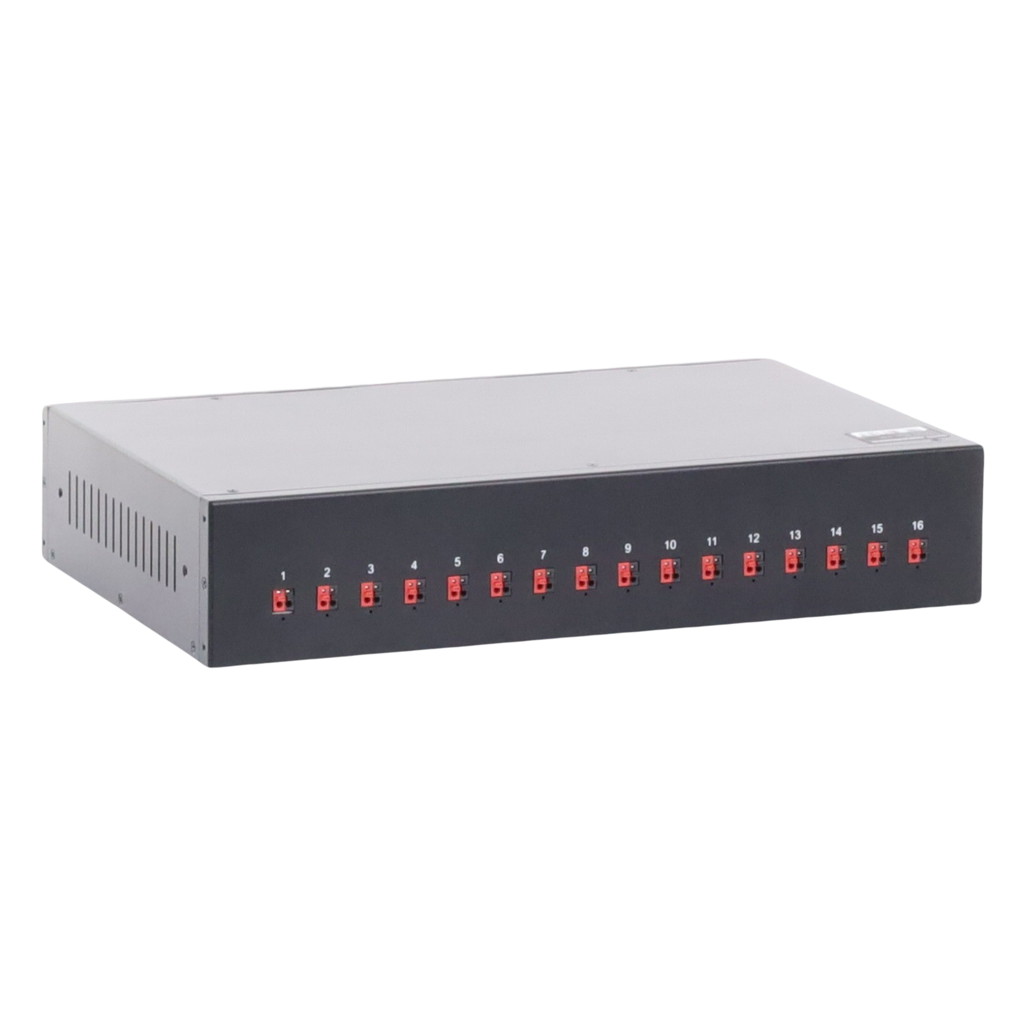 Fuente de Alimentación RACK / 16 Puertos / 480 W / 24 Vca / 20 A Total / 1.25 A Administrado por Canal / 19"