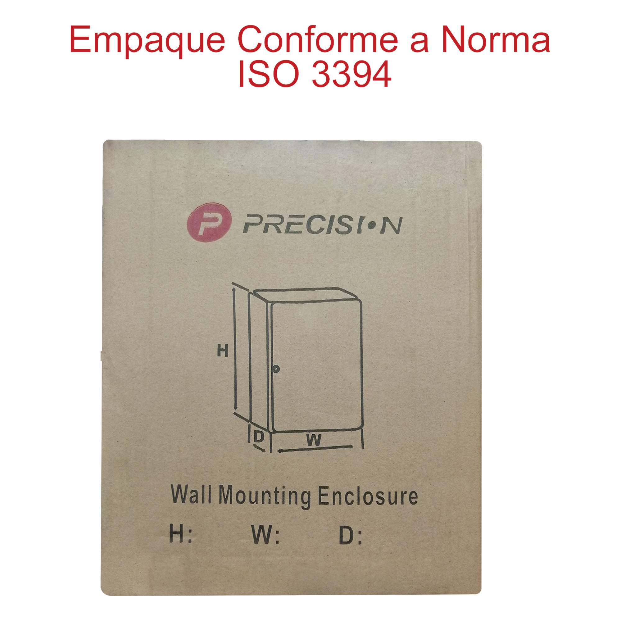 Gabinete de Acero IP66 / 400x400x200 mm / IK10 / Placa Trasera Galvanizada / Cierre con Llave / 15.7x15.7x7.9 in
