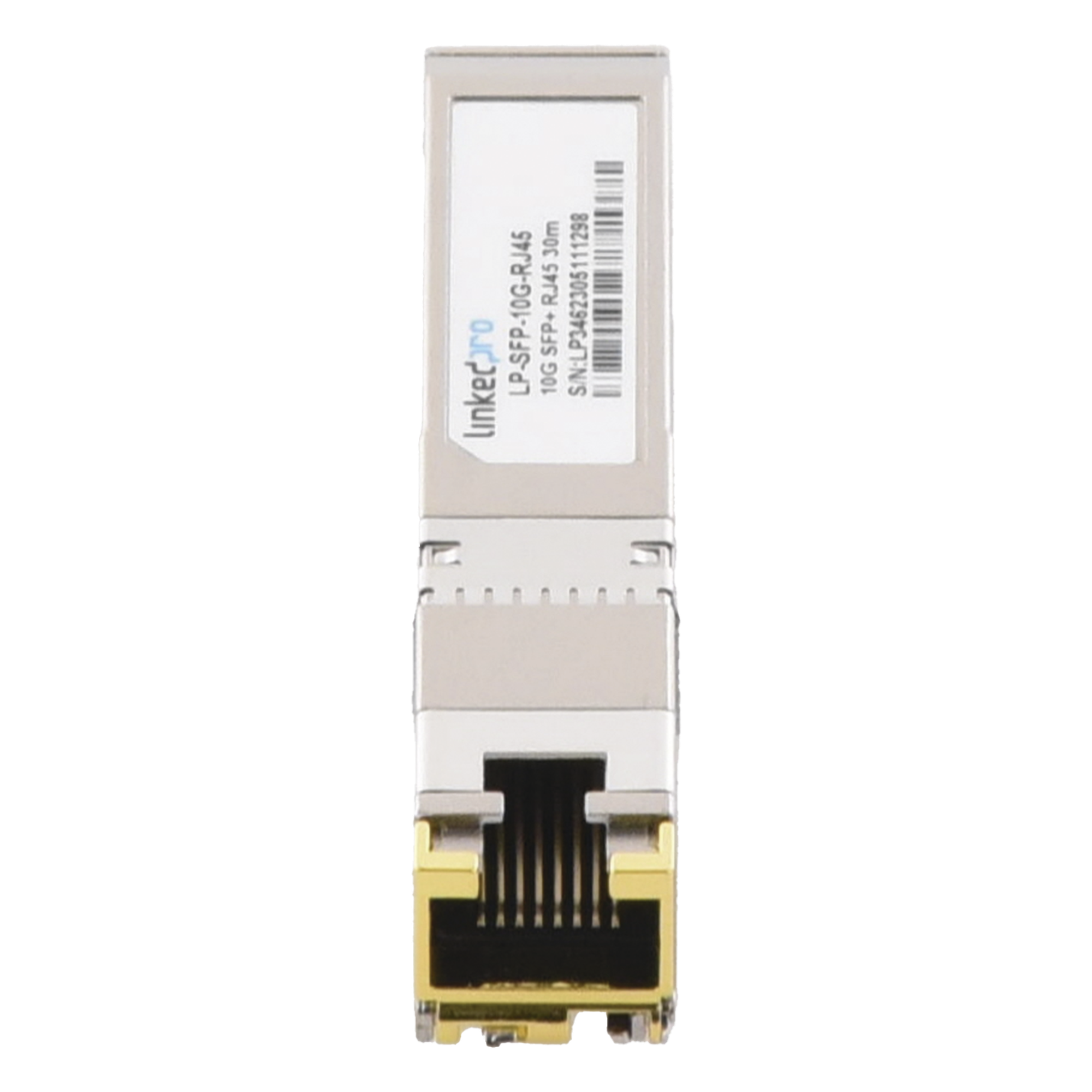 Transceptor SFP+ / 10 Gbps / RJ45 / 10GBASE-T / Alcance 30 m (98.4 ft) / Hot-Pluggable / Monitoreo DDM