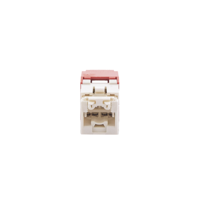 Conector Jack RJ45 Estilo TG, Mini-Com, Categoría 6, de 8 Posiciones y 8 Cables, Color Rojo