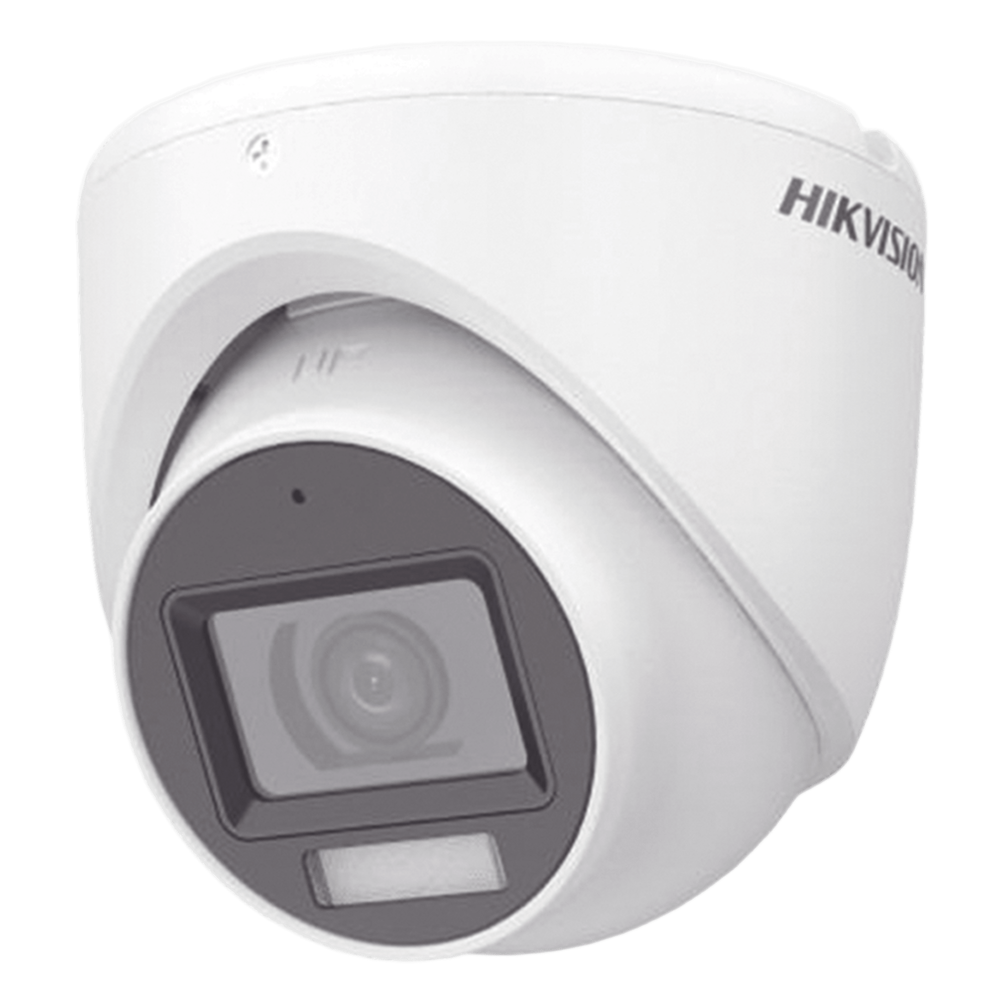 Cámara Turret TURBOHD / 3K 5 Megapixel / Lente 2.8 mm / Gran Angular 104.9° / IR 30 m (98.4 ft) + Luz Blanca 20 m (65.6 ft) / IP67 / Audio Integrado / 4 Tecnologías — HIKVISION · SKU DS-2CE76K0T-LMFS
