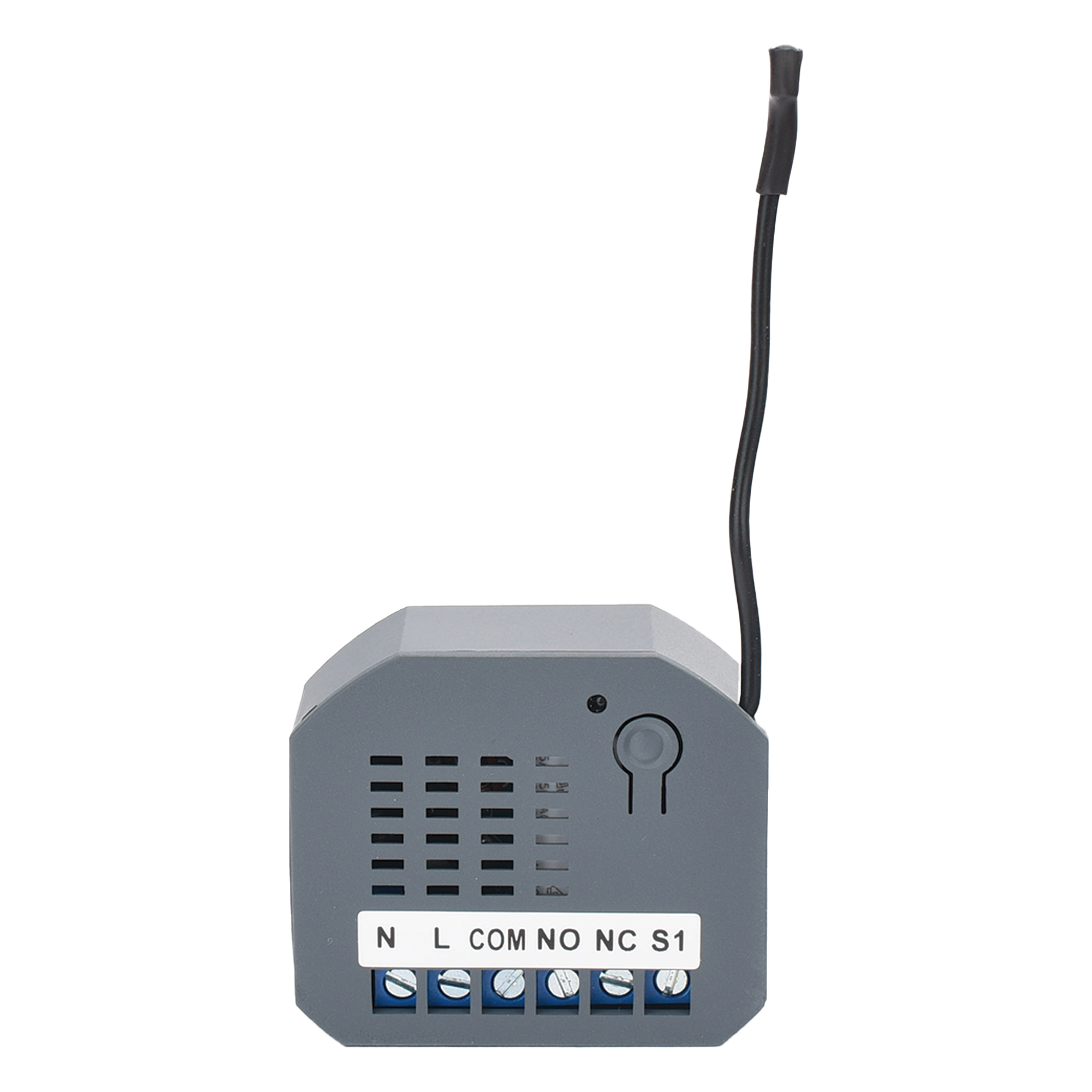 Micromódulo On/Off Z-Wave / Alimentación Universal 85-260V AC / Frecuencia 908.4 MHz / Contacto Seco 250V/3A / Compacto 44x38x17 mm (1.73x1.50x0.67 in) — SMARTHOME BY EPCOM · SKU MHDS221