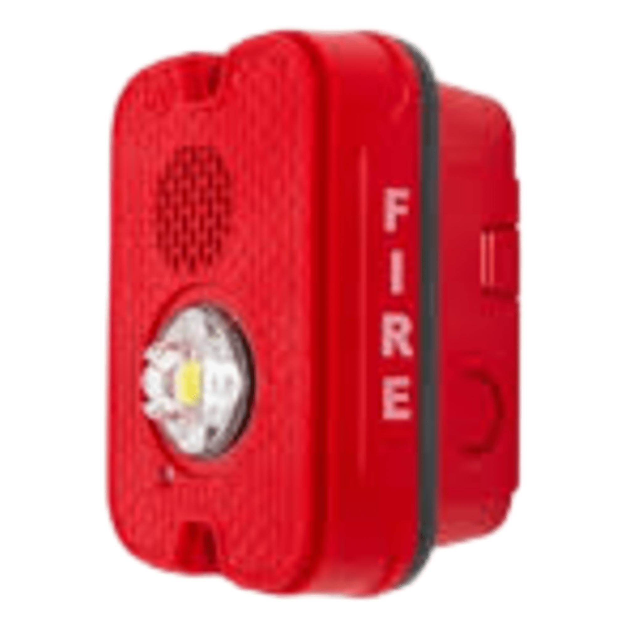 Sirena Estroboscópica LED / 2 Hilos / Montaje en Pared / 16 a 24 Vcd / Candela Seleccionable / Exterior / Rojo