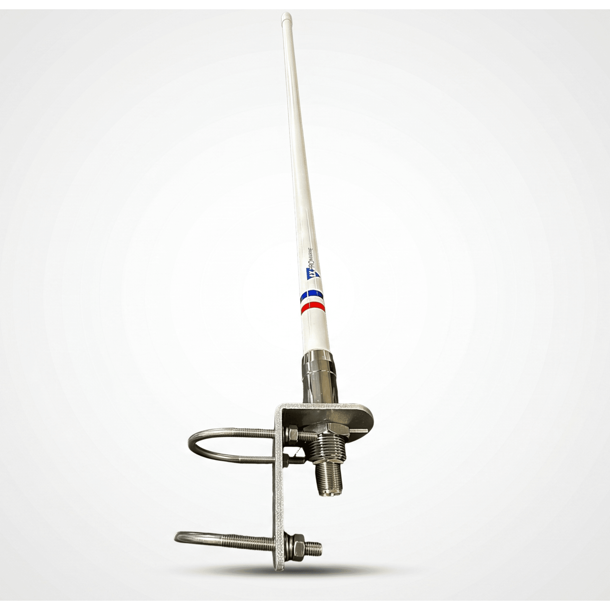 Antena VHF Marina / 4 dBi / 156-163 MHz / Altura 1.1 m (3.61 ft) / Conector SO239 / Color Blanco — TXPROMARINE · SKU TX-110V-SYS