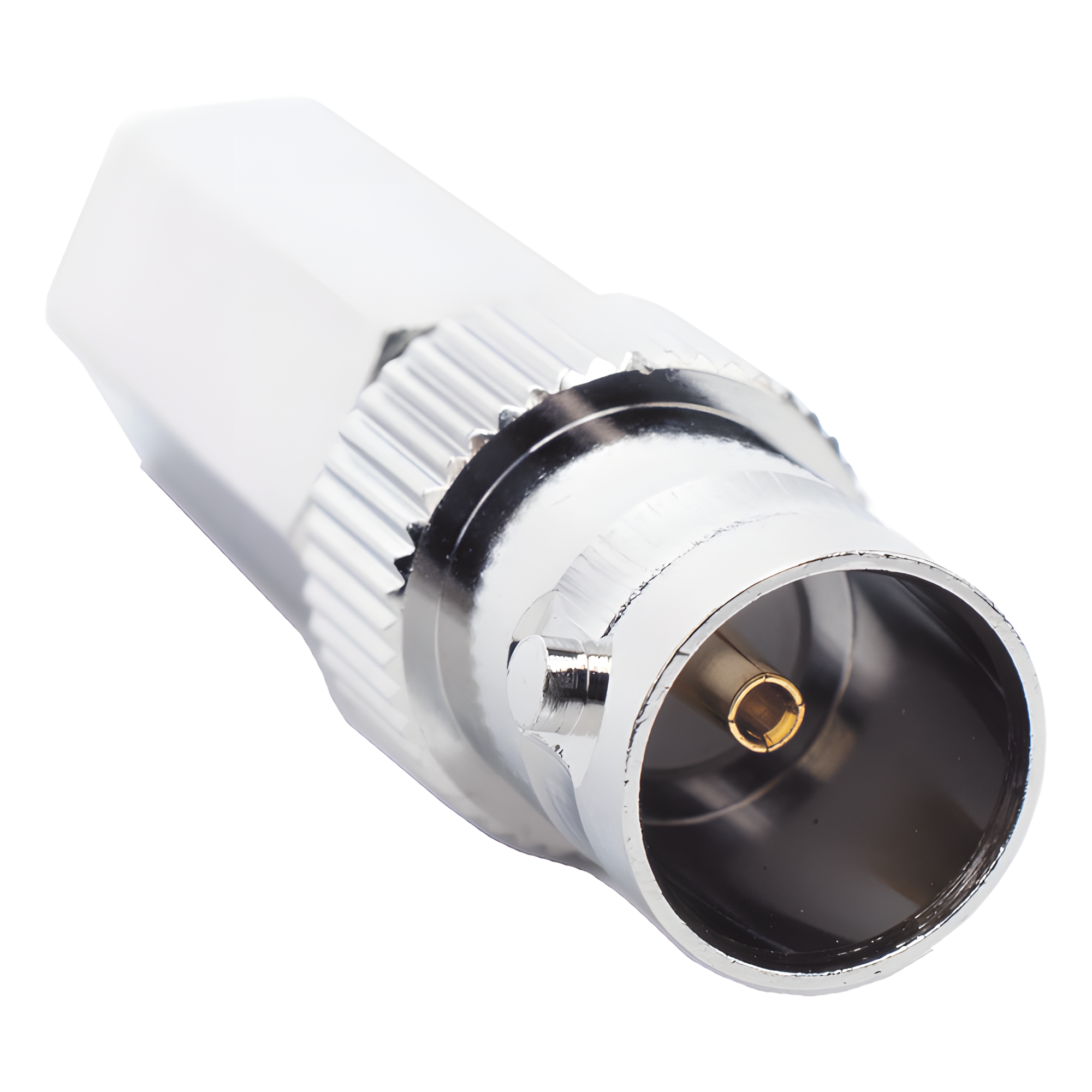 Conector Coaxial BNC Hembra / 75 Ohm / Roscable / RG-59/U / 40.20 mm (1.58 in) — RF INDUSTRIES,LTD · SKU RFB-1722