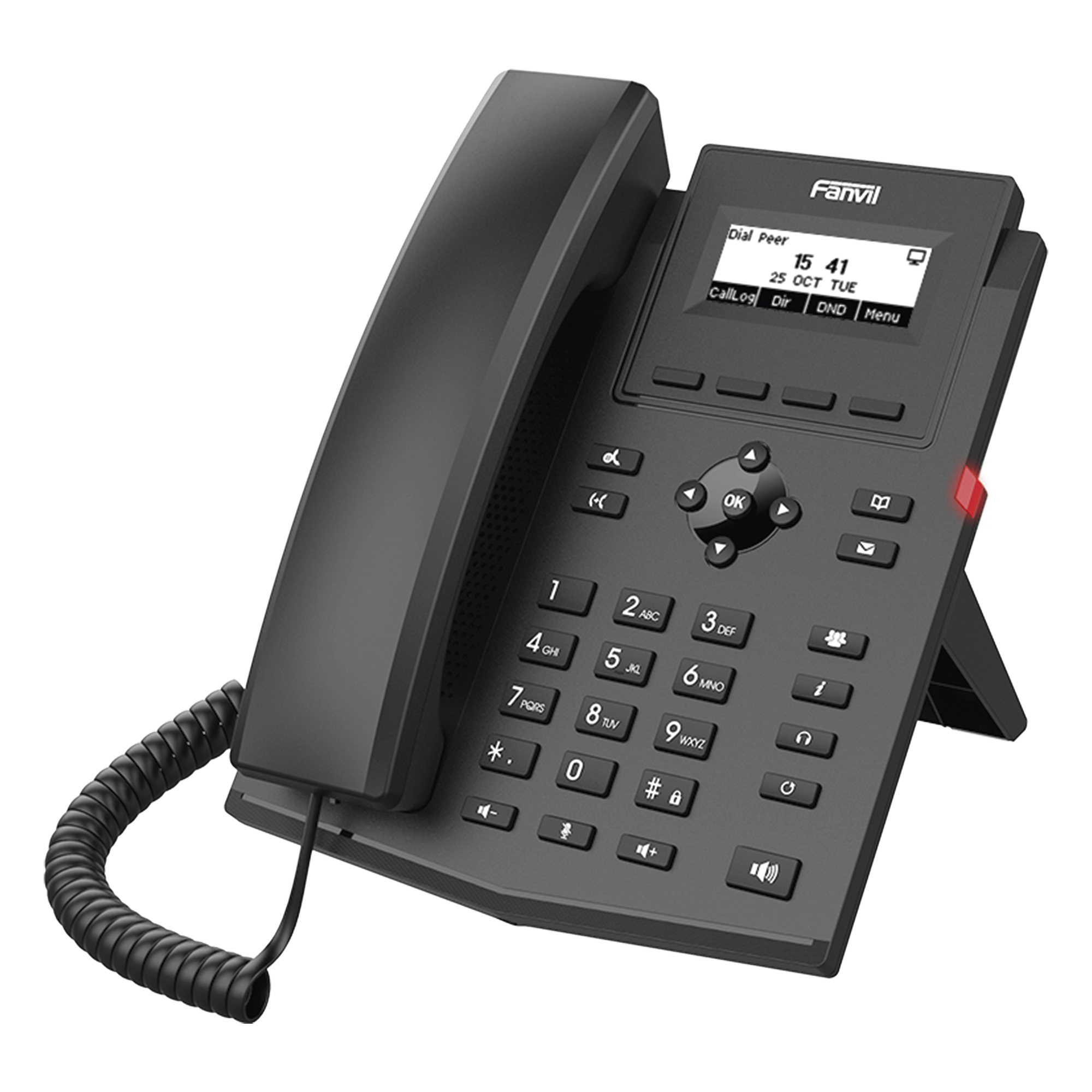 Teléfono IP / 2 Líneas SIP / Pantalla LCD 2.3" / Audio HD G.722 y Opus / Conferencia 6 Vías / PoE 802.3af / Puertos Ethernet Duales Gigabit / Soporte EHS