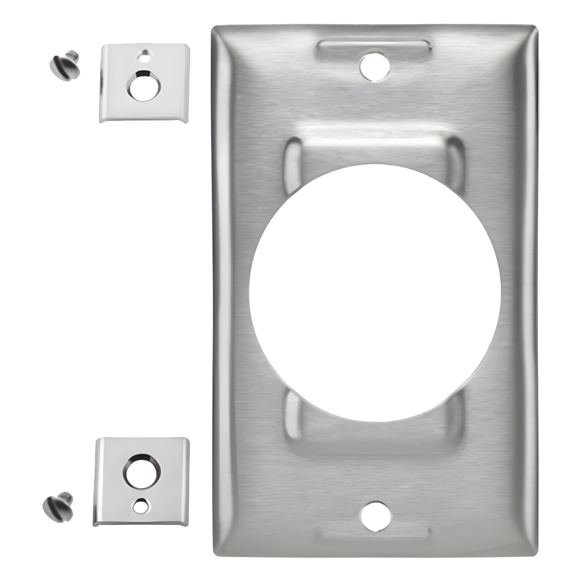 Placa de Acero Industrial / 1 Unidad / 50 A / Acero Inoxidable / Montaje Vertical / 0.035 in — HUBBELL · SKU HUB-SS750