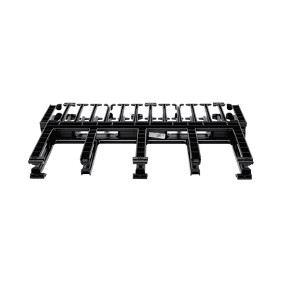 Organizador de Cables Horizontal NetManager de Alta Densidad, Doble (Frontal y Posterior), Para Rack de 19in, 1UR, Color Negro