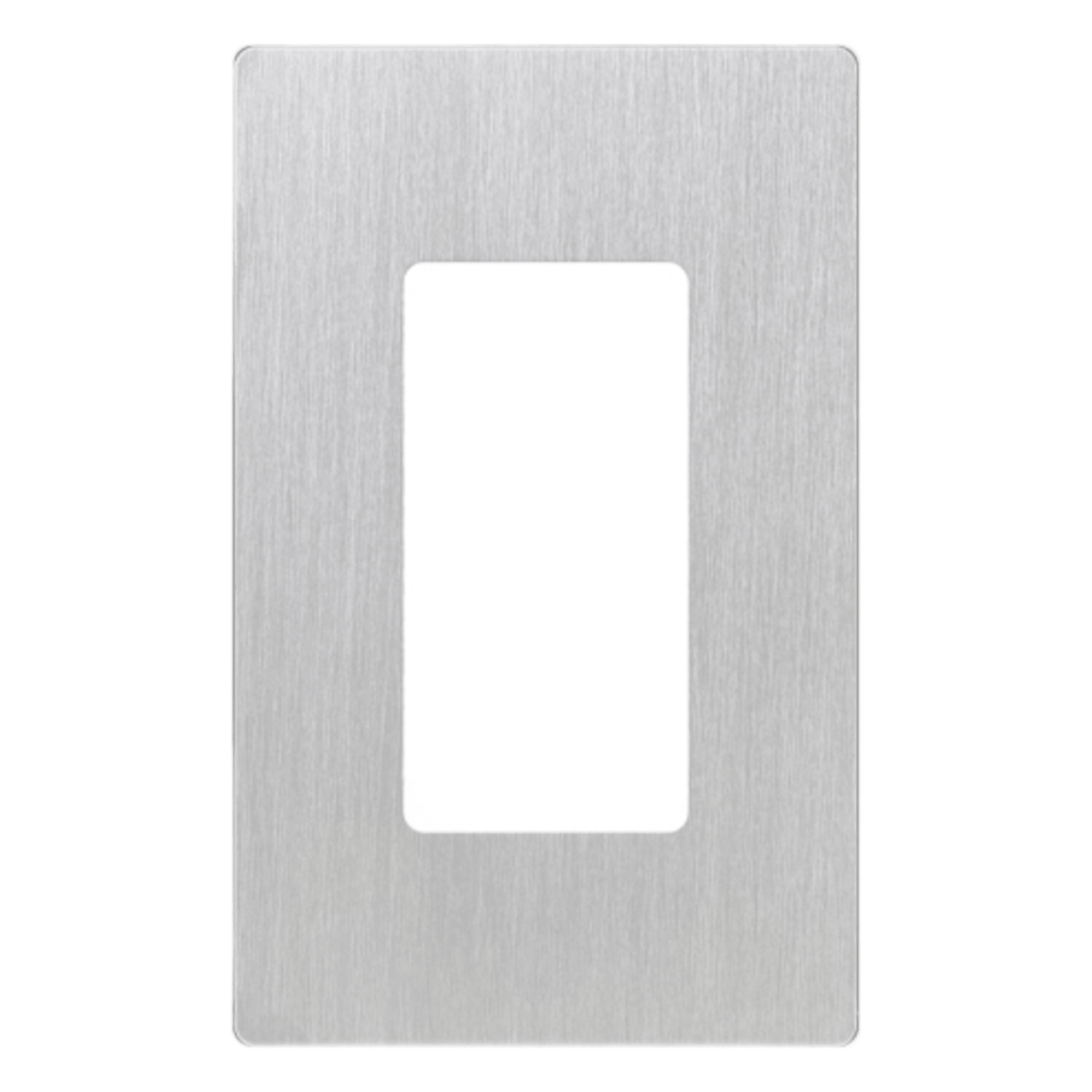 Placa de Pared Screwless / 1 Espacio / Acero Inoxidable / Perfil Delgado 7.6 mm — LUTRON ELECTRONICS · SKU CW1SS