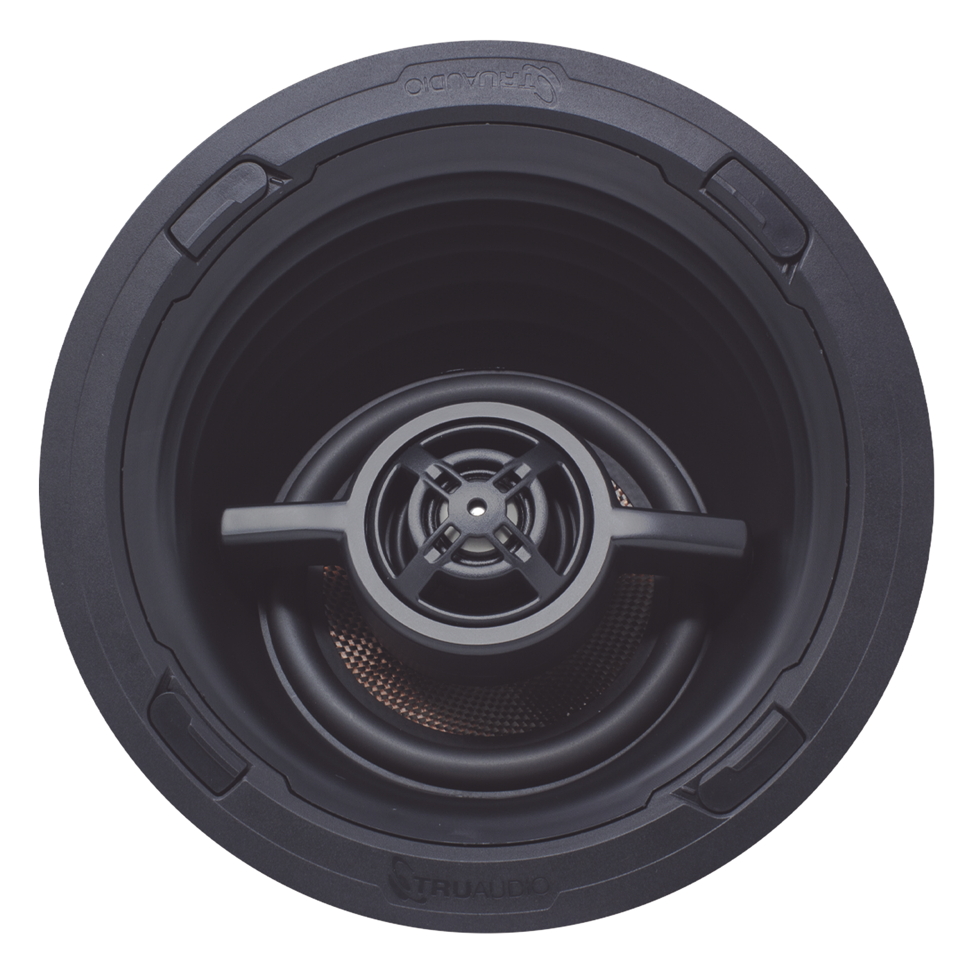 Altavoz LCR / 3 Vías / Woofer 7in Fibra de Carbono / Tweeter 1in Pivotante / Rango Medio 3in Giratorio / 175W / 8Ω — TRUAUDIO · SKU REV71