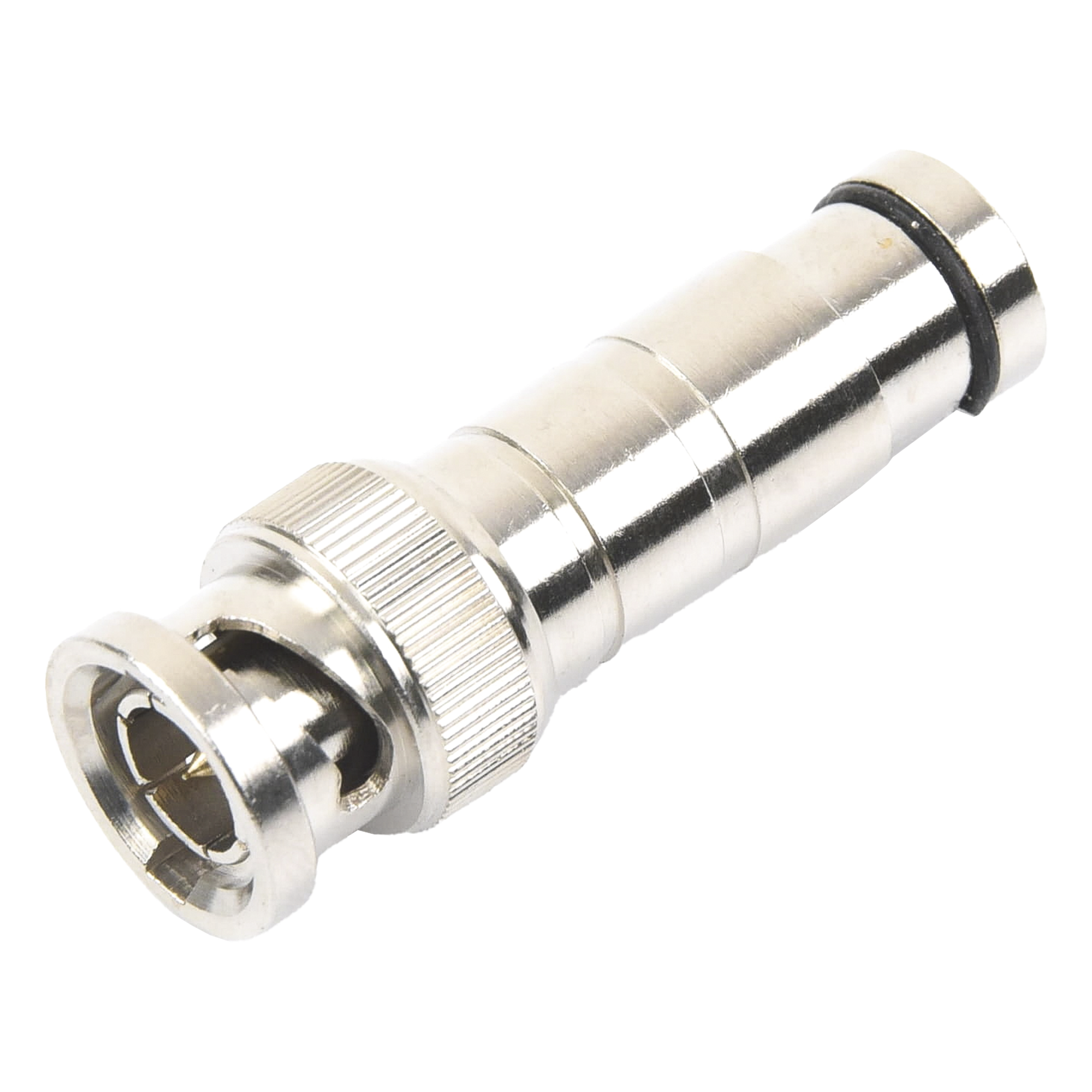 Conector BNC Macho / Compresión Axial / 75 Ohm / RG-59/U / Níquel-Oro-PTFE / 42 mm Largo / 0.14 ft Diámetro — EPCOM TITANIUM · SKU TT-RG-16
