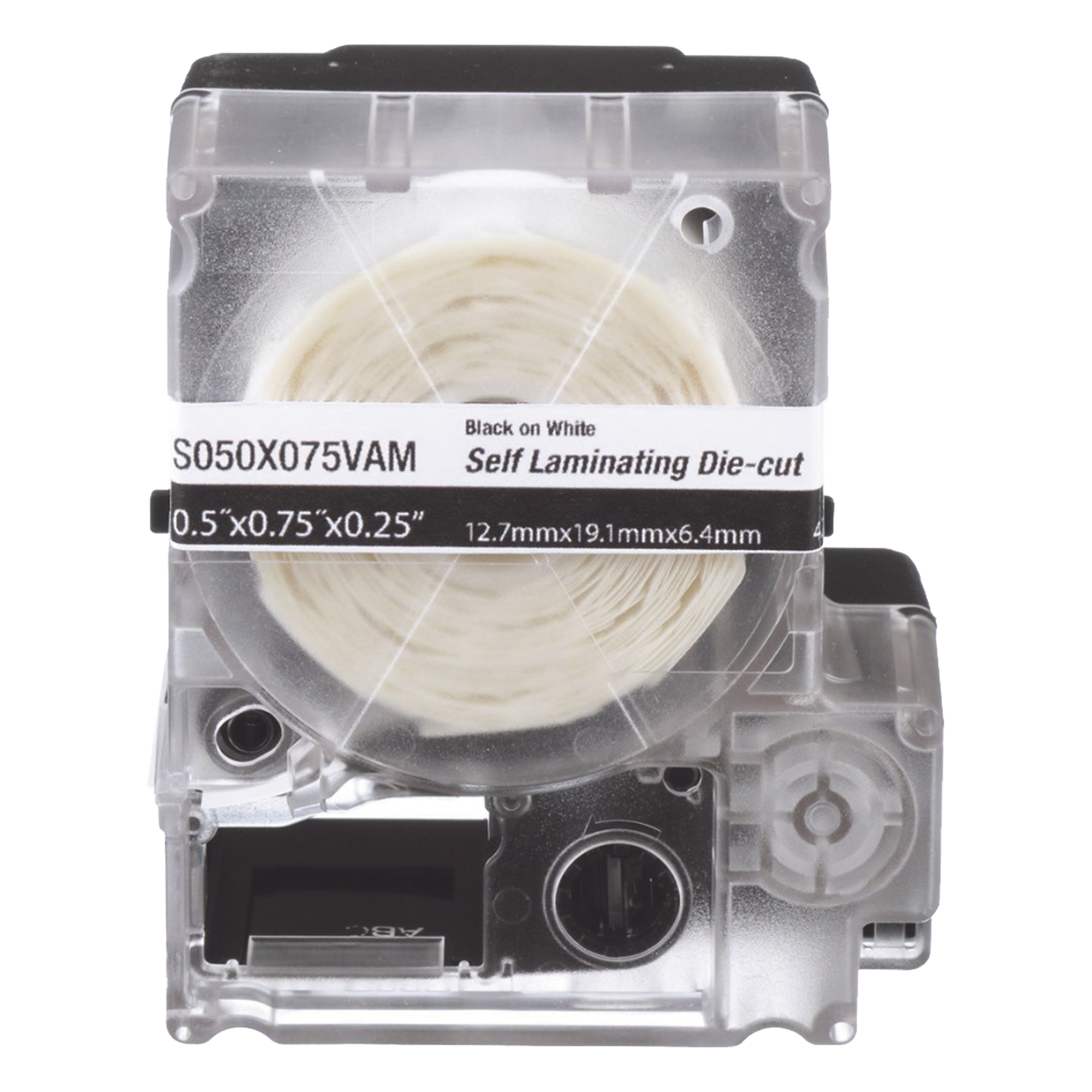 Casete de Etiquetas Autolaminadas / Vinilo / 25.4 x 38.1 mm / 200 Unidades / Cables 3.1 a 7 mm (0.12 a 0.28 in) — PANDUIT · SKU S100X125VAM