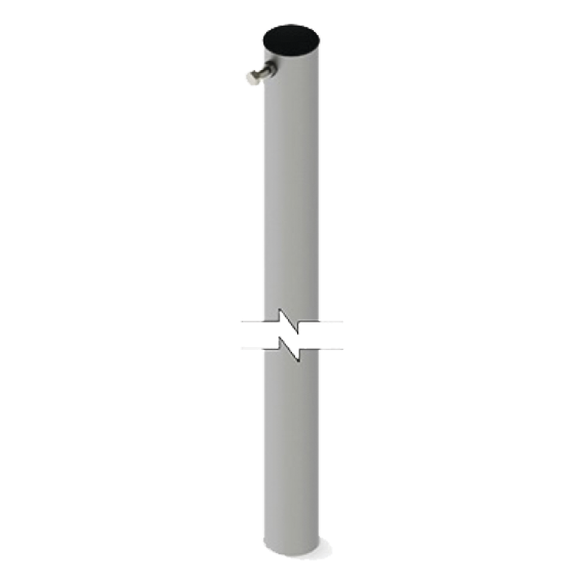 Sección de Mástil Telescópico / 3 m (9.8 ft) de Altura / Diámetro 1 1/2" / Acero Galvanizado / Diseño Plegable — SYSCOM TOWERS · SKU SLM-S3G