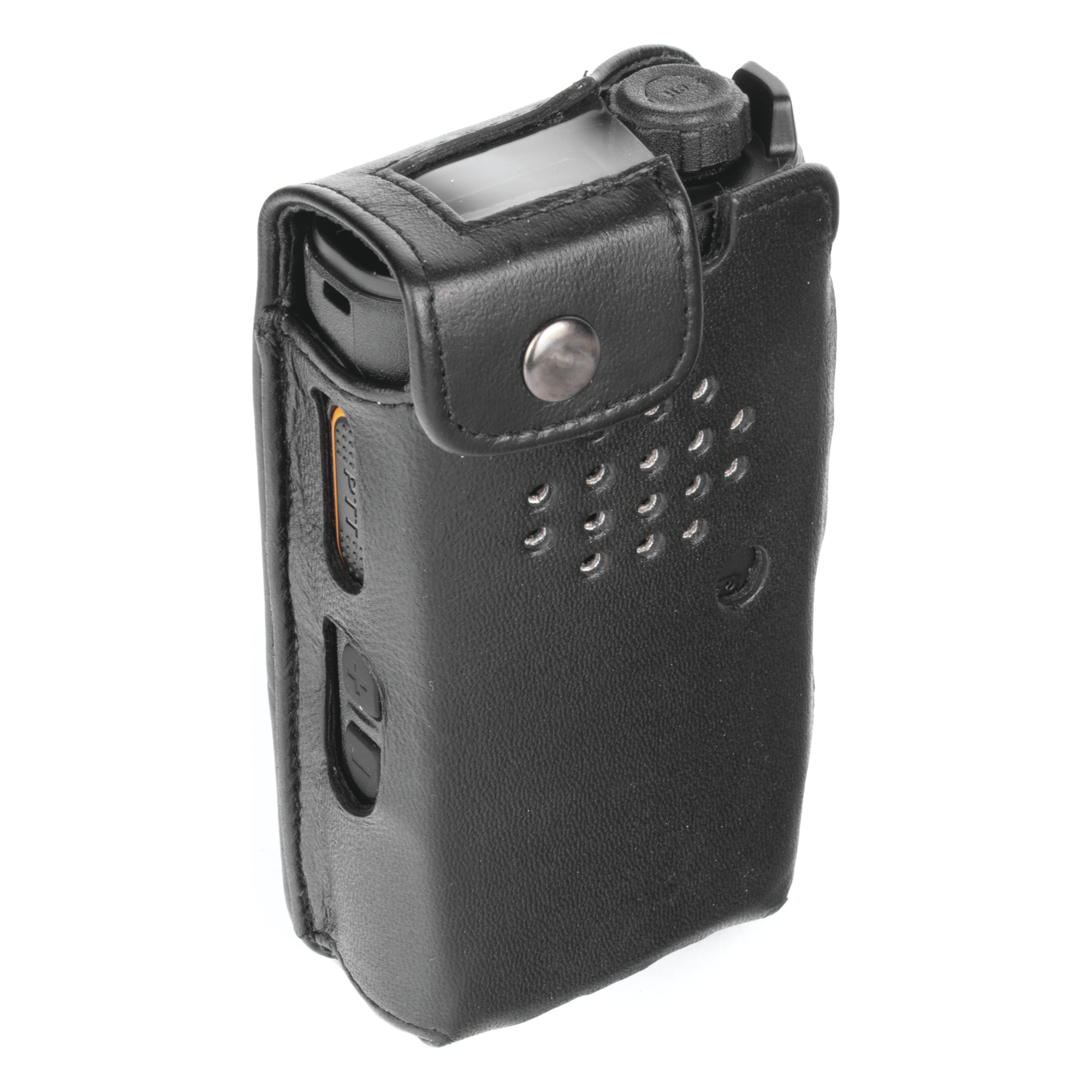 Funda Reforzada de Piel / 61.5 x 119.5 x 26 mm / 2.42 x 4.70 x 1.02 in / Mica Industrial / Acceso Completo a Controles