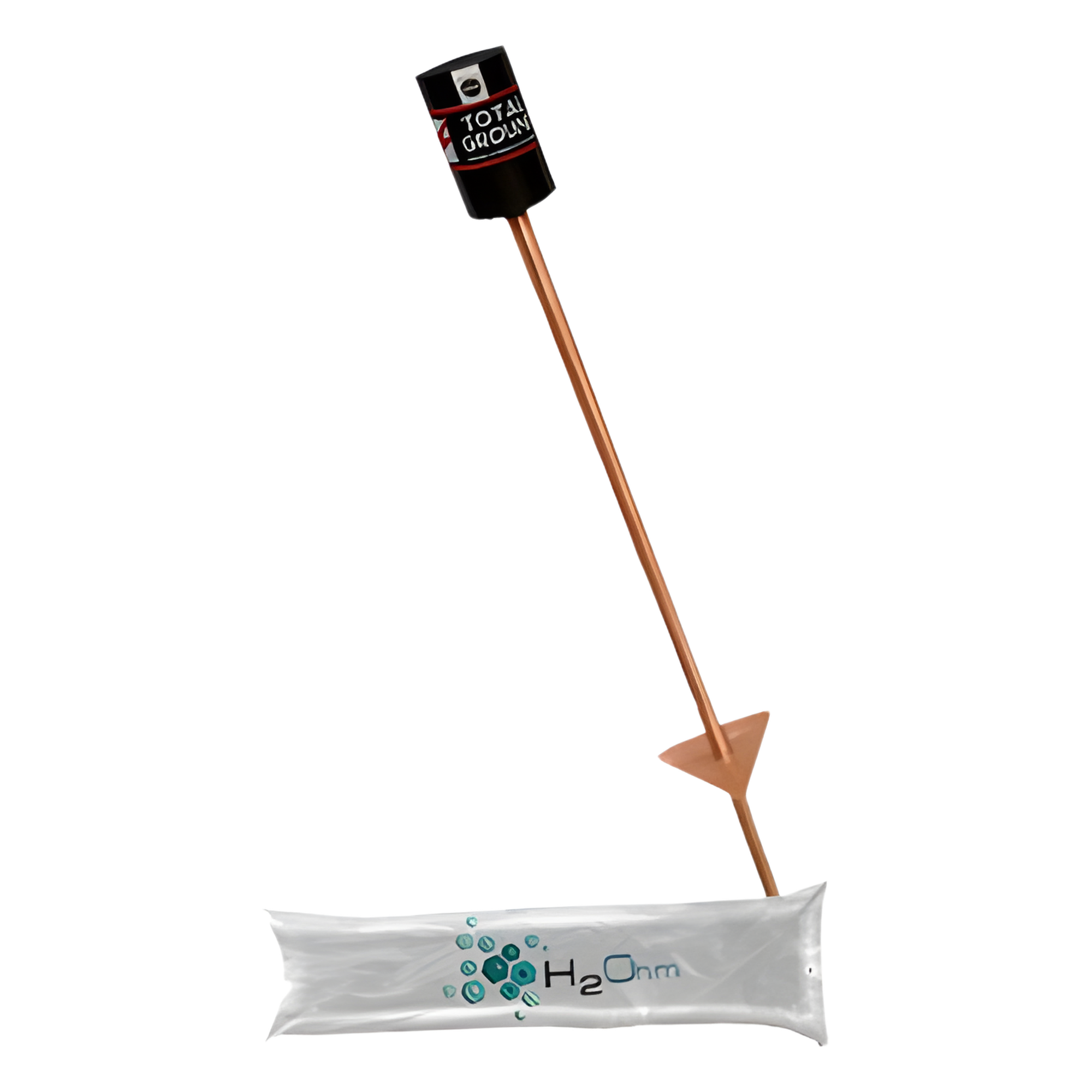 Electrodo de Tierra Física / 15 A / Filtro LCR 12.5 cm / Altura 97 cm / Compuesto H2OHM / Diseño Modular — TOTAL GROUND · SKU VARI-GROUND/SINT