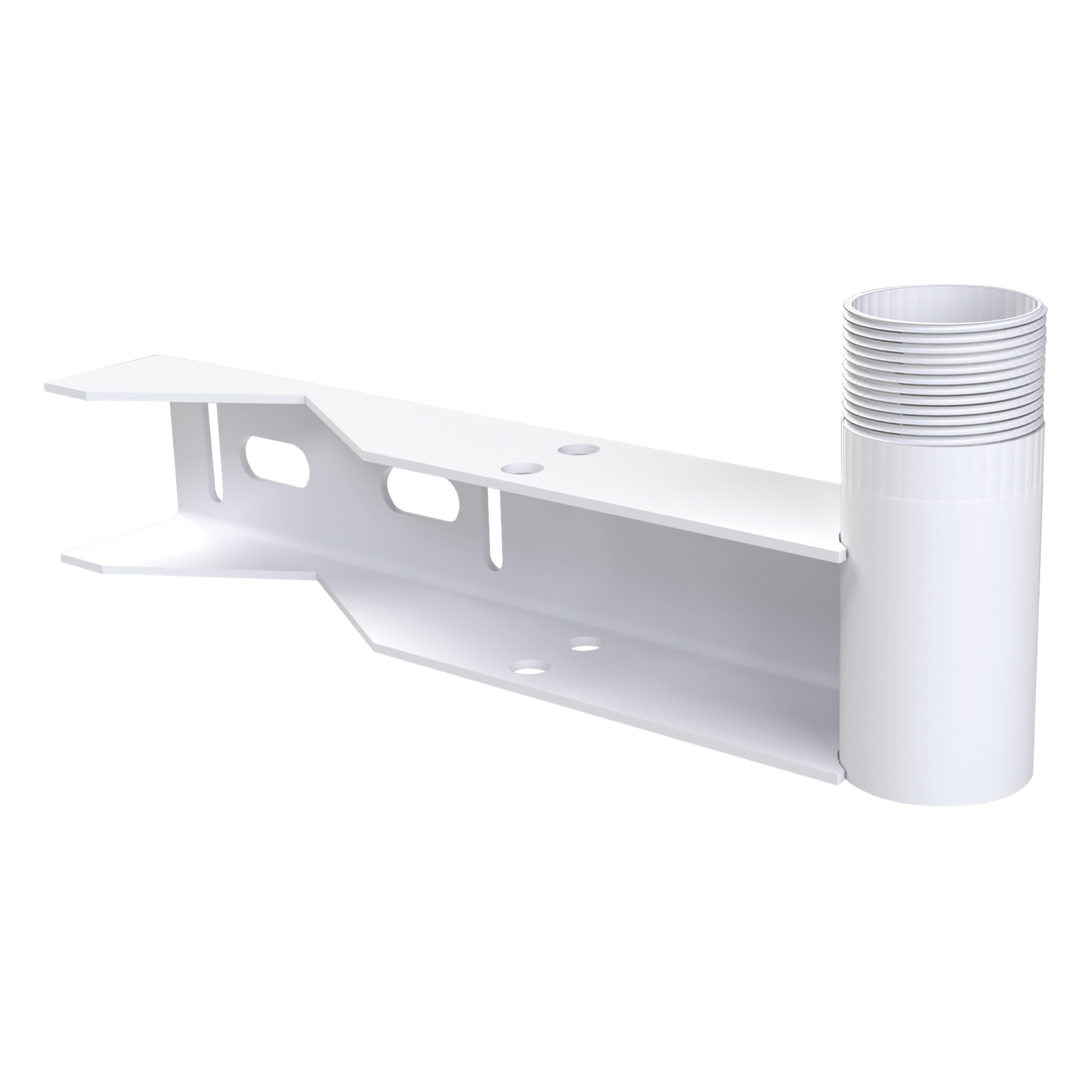 Herraje para Lámpara de Obstrucción / Acero Galvanizado / Pintura Electrolítica Blanca / Fijación 7/8' a 1-1/4' / Compatible STZ30 STZ35 STZ45