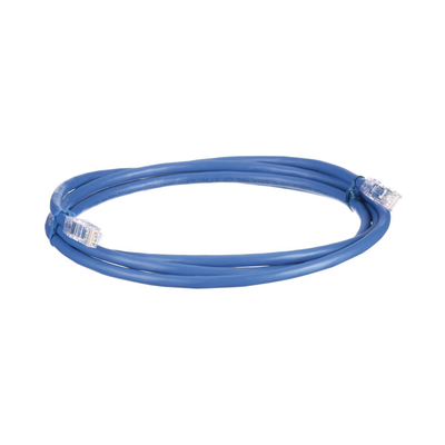 Cable de Parcheo UTP, Cat6A, 24 AWG, CM, Color Azul, 4.57 Metros (15 Pies)