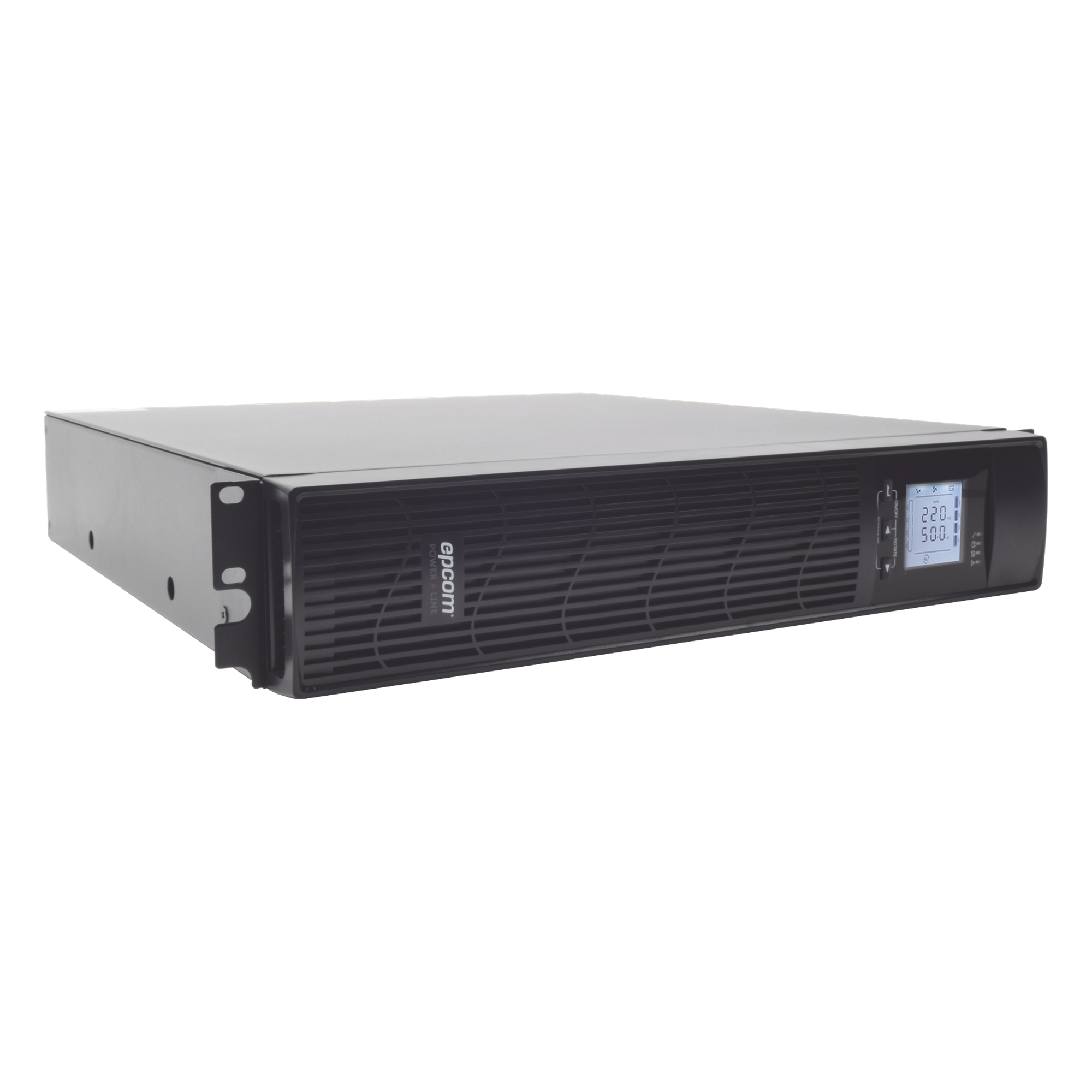 UPS de 1000VA/900W / Topología On-Line Doble Conversión / Entrada y Salida de 120 Vca / Clavija de Entrada NEMA 5-15P / Pantalla LCD Configurable /Formato Rack/Torre