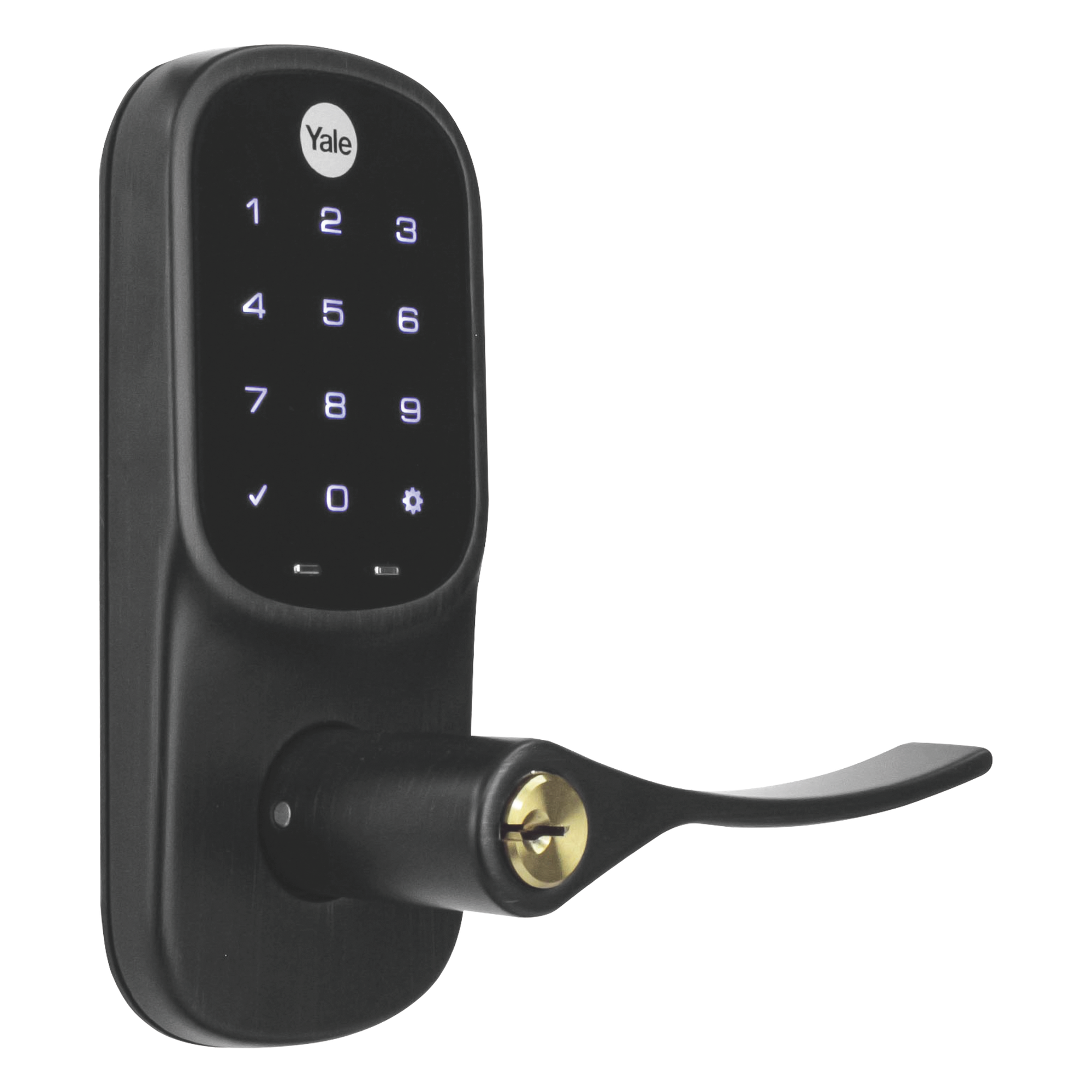 Cerradura Electrónica con Teclado / Cierre Automático 30 s / 250 Códigos PIN / Certificación ANSI/BHMA Grado 2 / Z-Wave y Zigbee / Puertas 35-45 mm (1.38-1.77 in) — YALE-ASSA ABLOY · SKU MX89612