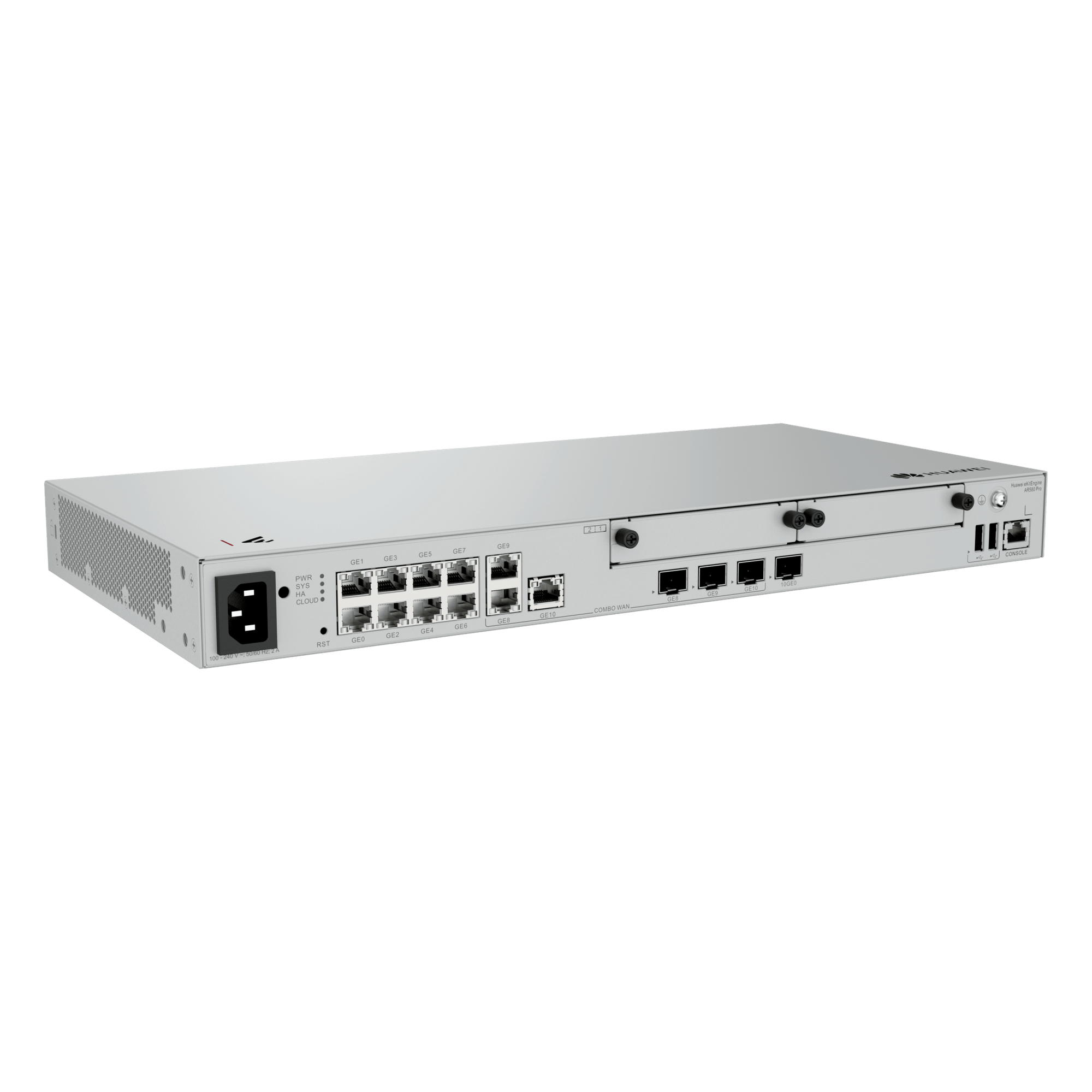 Router Empresarial / 1×SFP+ & 8×GE LAN / 1×SFP+ & 2×GE WAN / 1,200 Usuarios / 128 APs / 1,000 Túneles IPsec / 3 Gbps