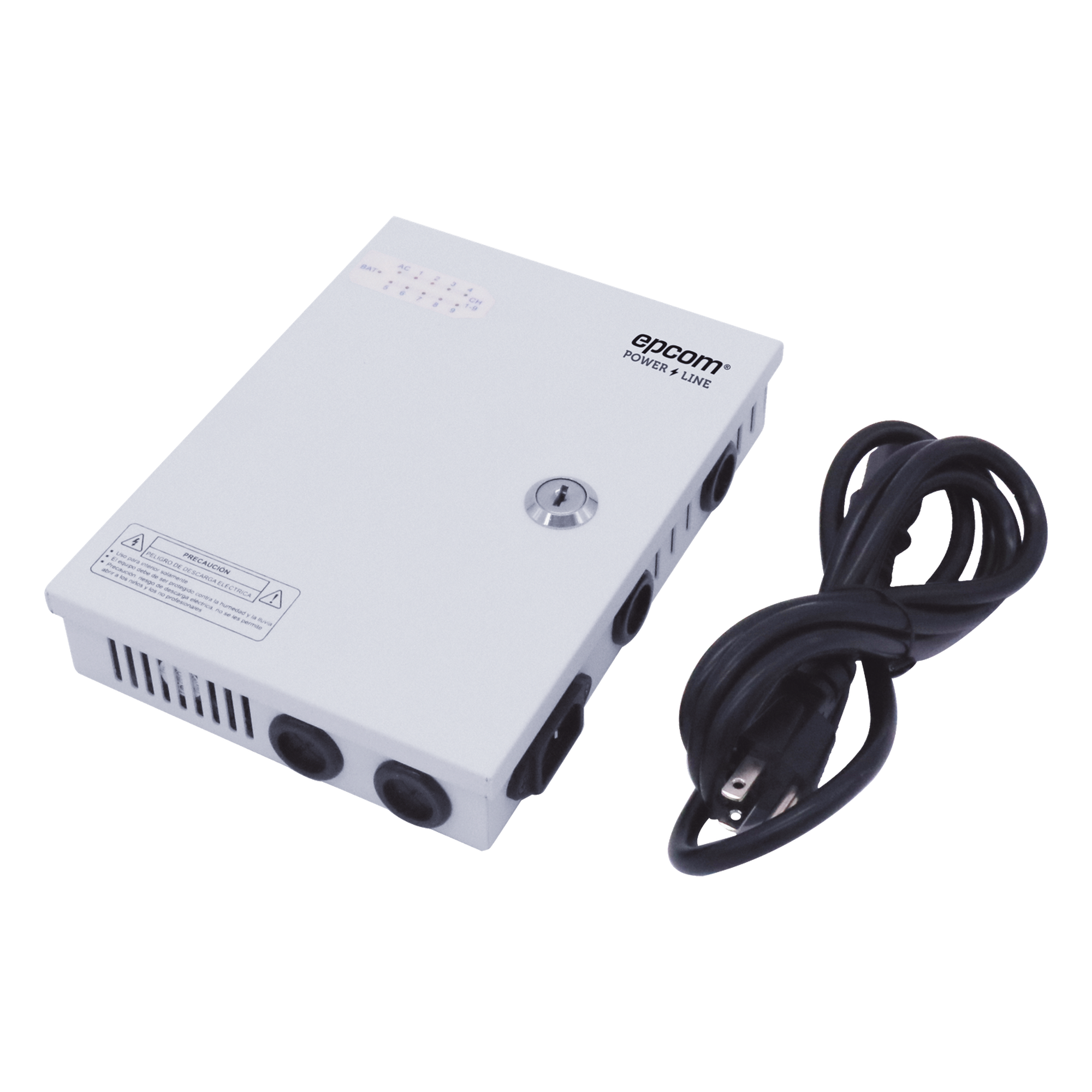 Fuente de Alimentación Profesional / 9 Canales / 16 A Total / 11-15 VCC Ajustable / 200 W / Filtro de Ruido por Canal