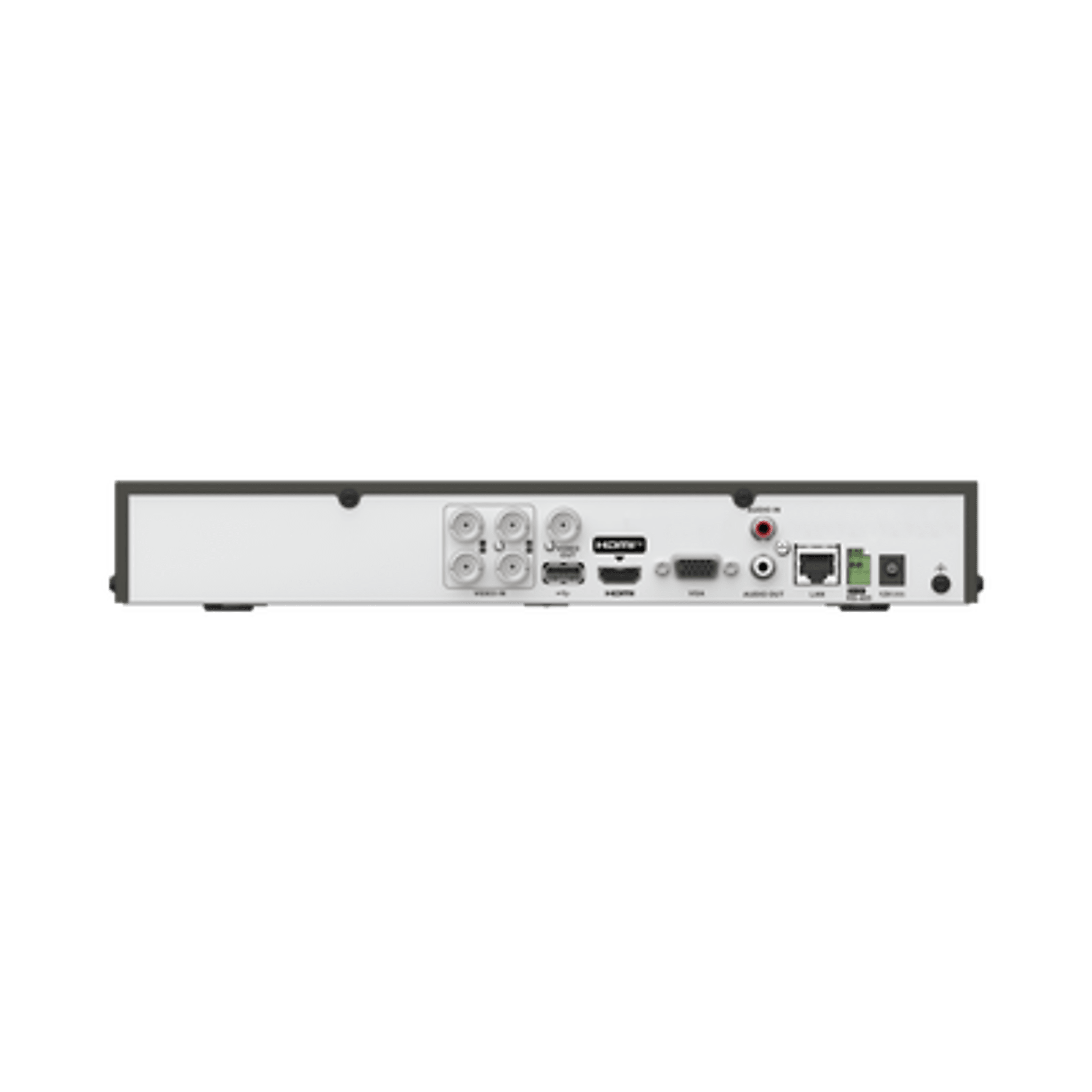 DVR 4 Canales 4K TURBOHD + 4 Canales IP / 8 Megapixel (4K) / Audio Bidireccional por Coaxitron / ACUSENSE  / 1 Bahía de Disco Duro / Salida de Video en Full HD / H.265+