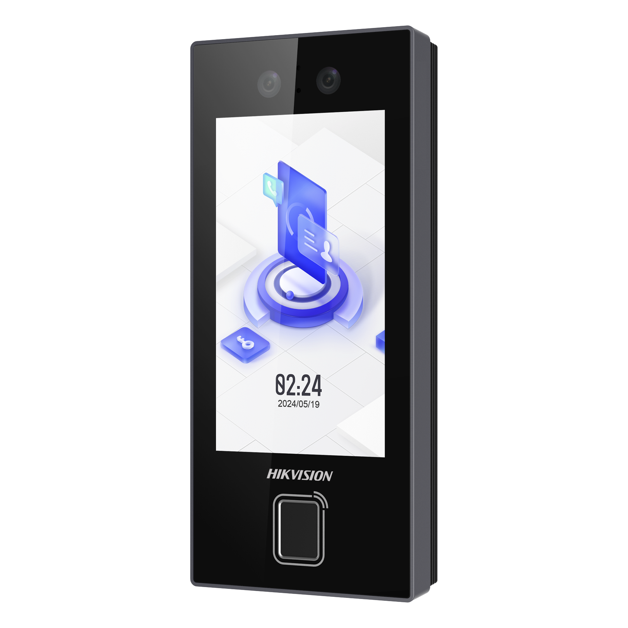 Terminal de Control de Acceso Facial / Triple Autenticación / 3000 Rostros / 3000 Huellas / MIFARE 13.56 MHz / Pantalla 4.5" / IP65 / PoE / Wi-Fi — HIKVISION · SKU DS-K1T344MBFWX-E1