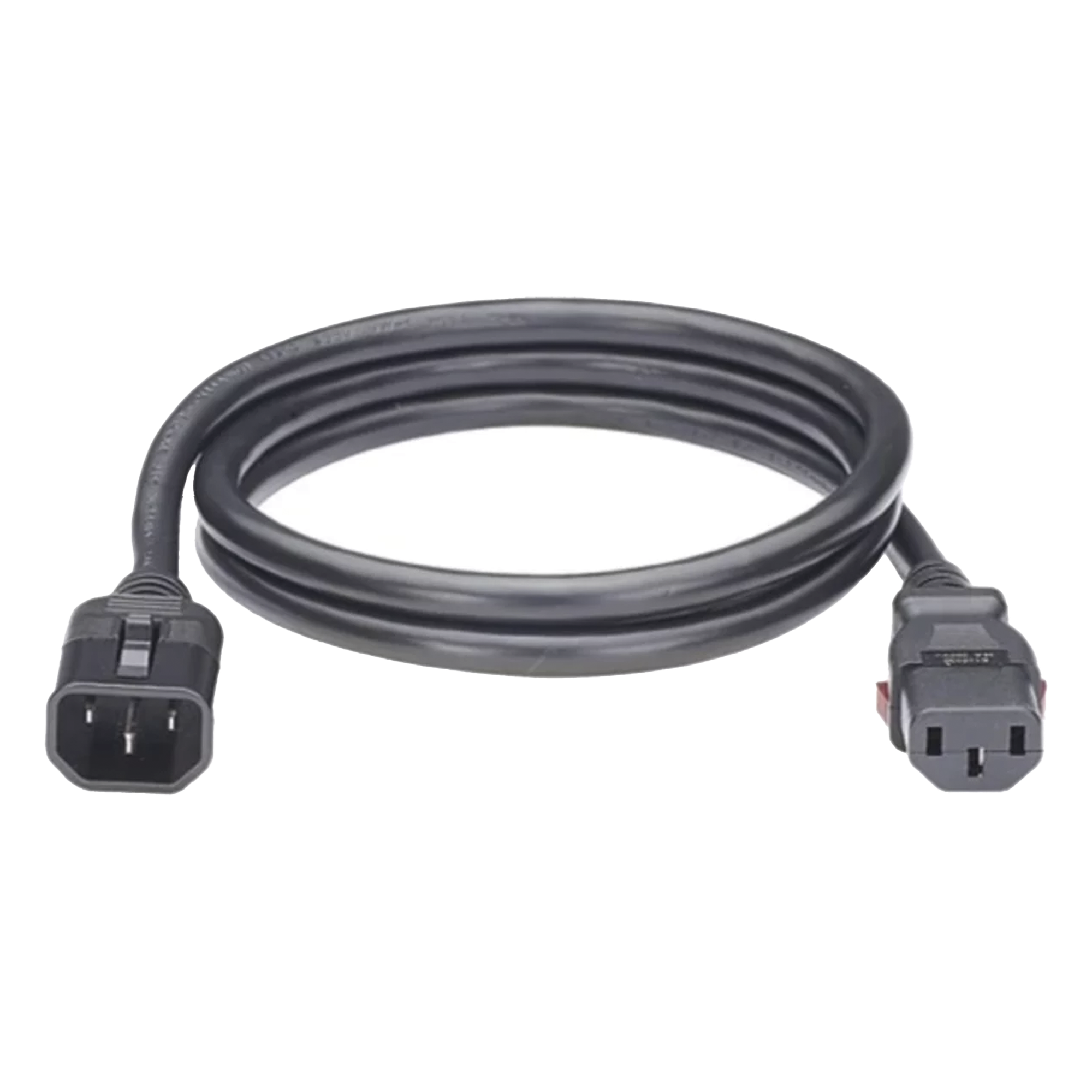 Cable de Alimentación con Bloqueo de Seguridad / IEC C14 a IEC C13 / 1.2 m (3.9 ft) / Doble W-Lock / Negro — HOFFMAN · SKU EP1314048X125