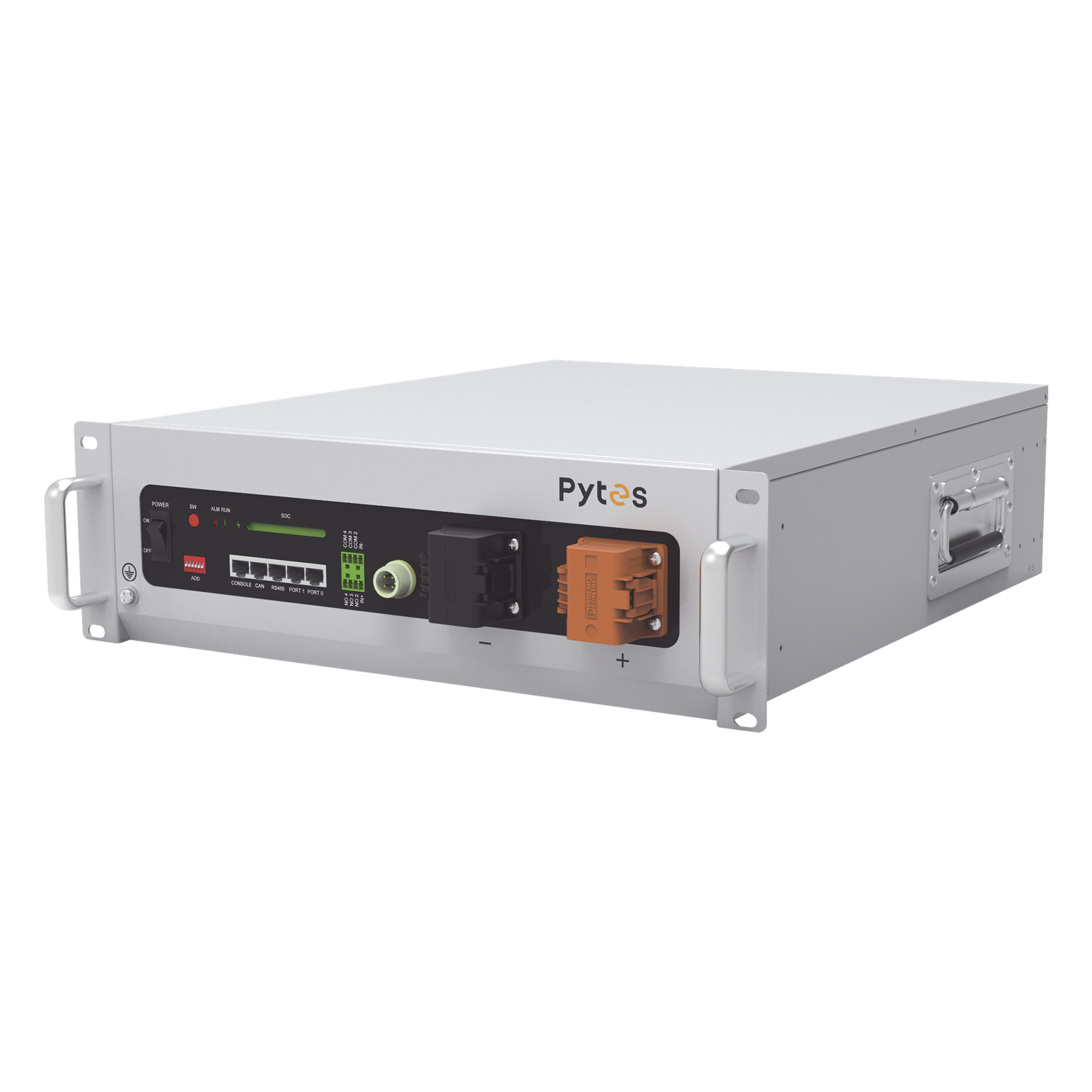 Batería LiFePO4 / 51.2 Vcc / 100 Ah / 5.12 kWh / 6000 Ciclos / Paralelo 3 Unidades / Autocalentamiento — PYTES · SKU V5BATTERY