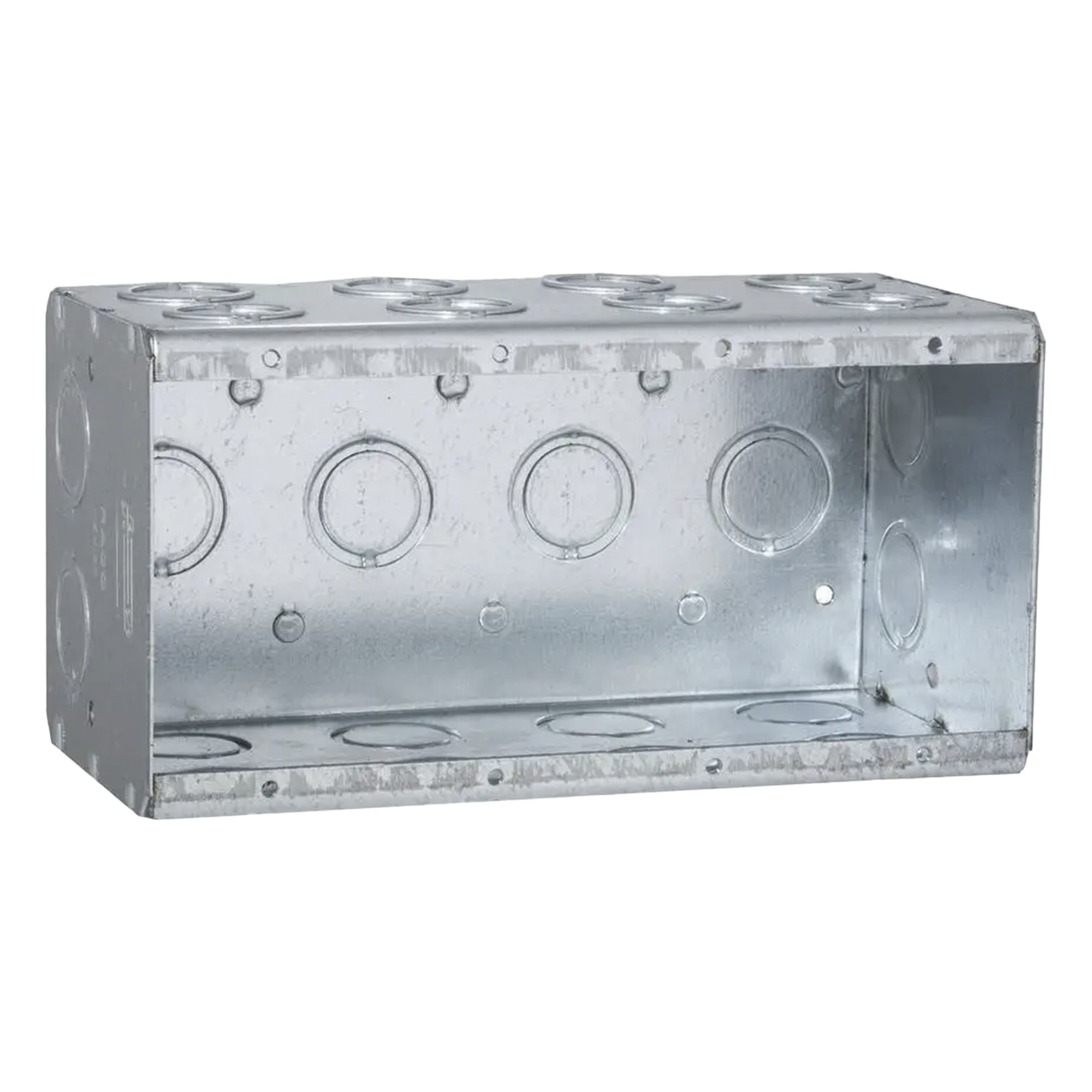 Caja Multigang / 4 Gangs / 3-1/2 Pulgadas (8.89 cm) / 24 Entradas 1/2-3/4 Pulgadas (1.27-1.91 cm) — RACO · SKU HUB-698