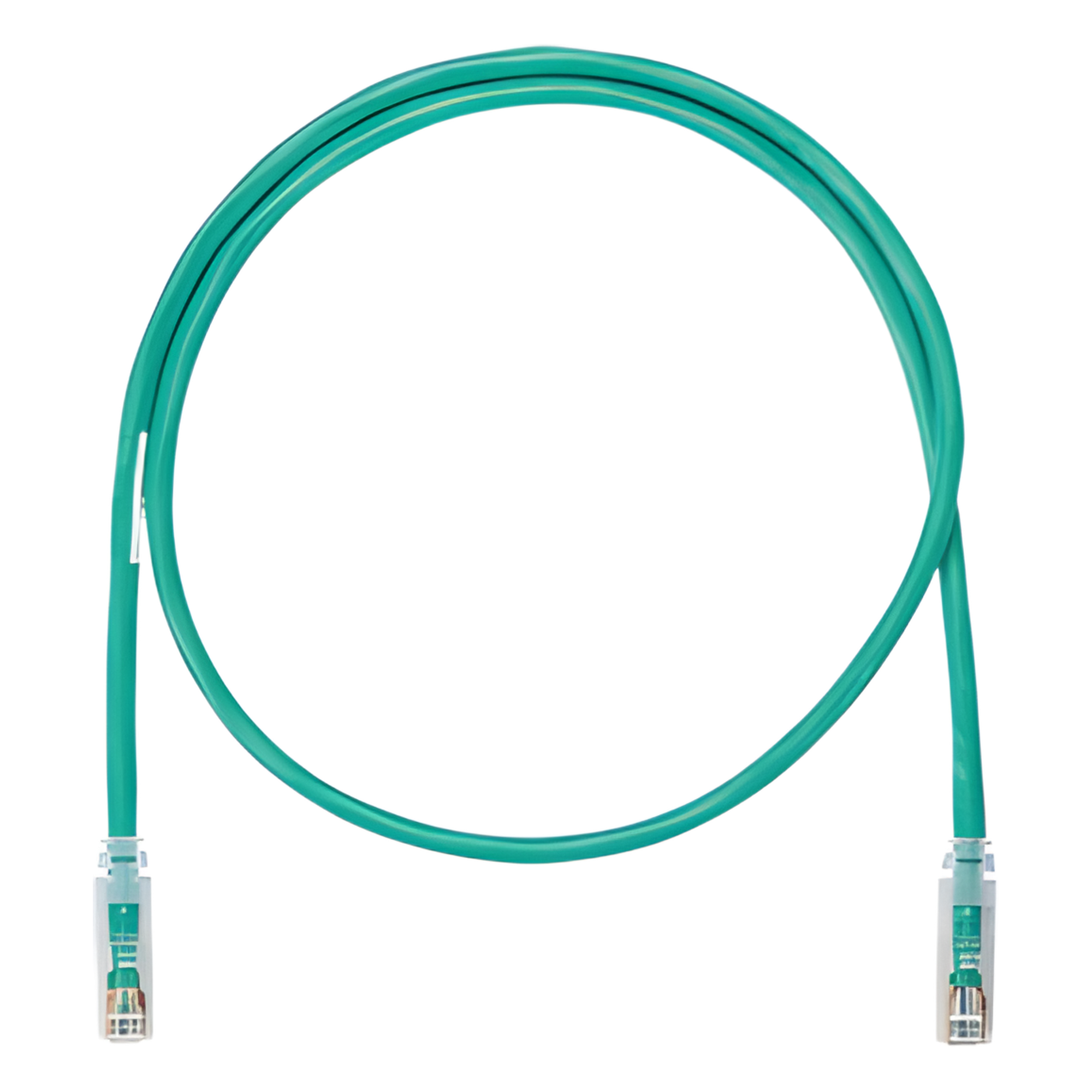 Cable de Parcheo UTP / Categoría 6 / 24 AWG / 2.1 m (6.89 ft) / T568B / CM / Verde — PANDUIT · SKU NK6PC7GRY
