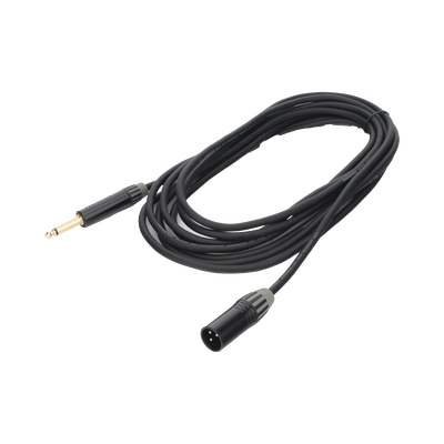 Cable de Audio | XLR 3 Polos Macho a Plug 1/4 in mono | Conector Seetronic Serie M SCMF3 - MP2X | Longitud 5m