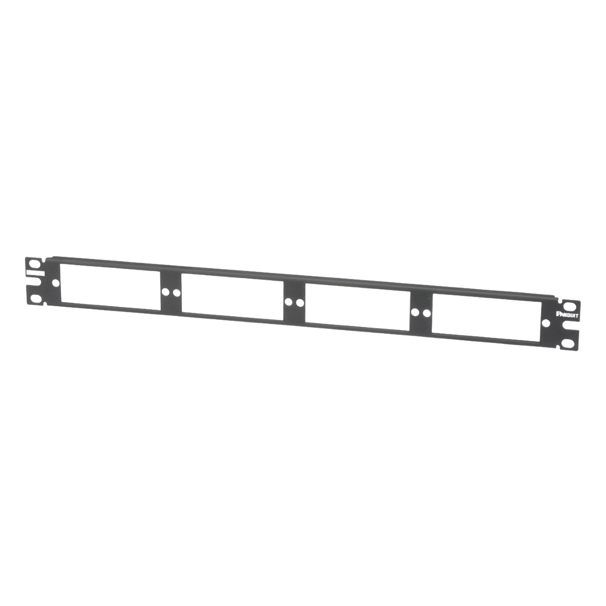 Patch Panel de Fibra Óptica / 1UR / 19 pulgadas / 4 Placas Acopladoras / 1.58 x 0.14 x 0.04 pies