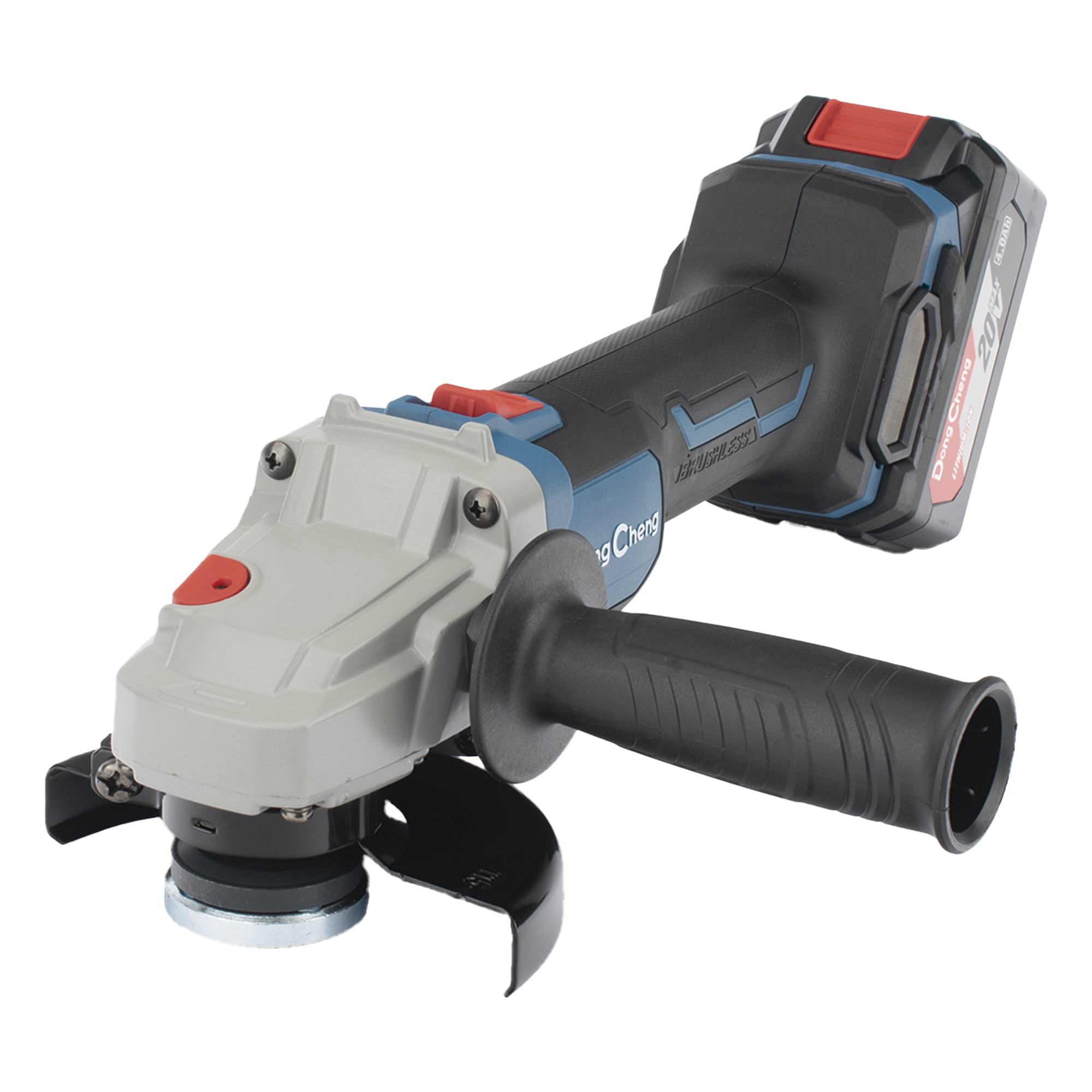 Amoladora Angular de 20Vcc, Disco de 4-1/2 in, Incluye 2 Baterías de 4.0Ah, Cargador y Estuche