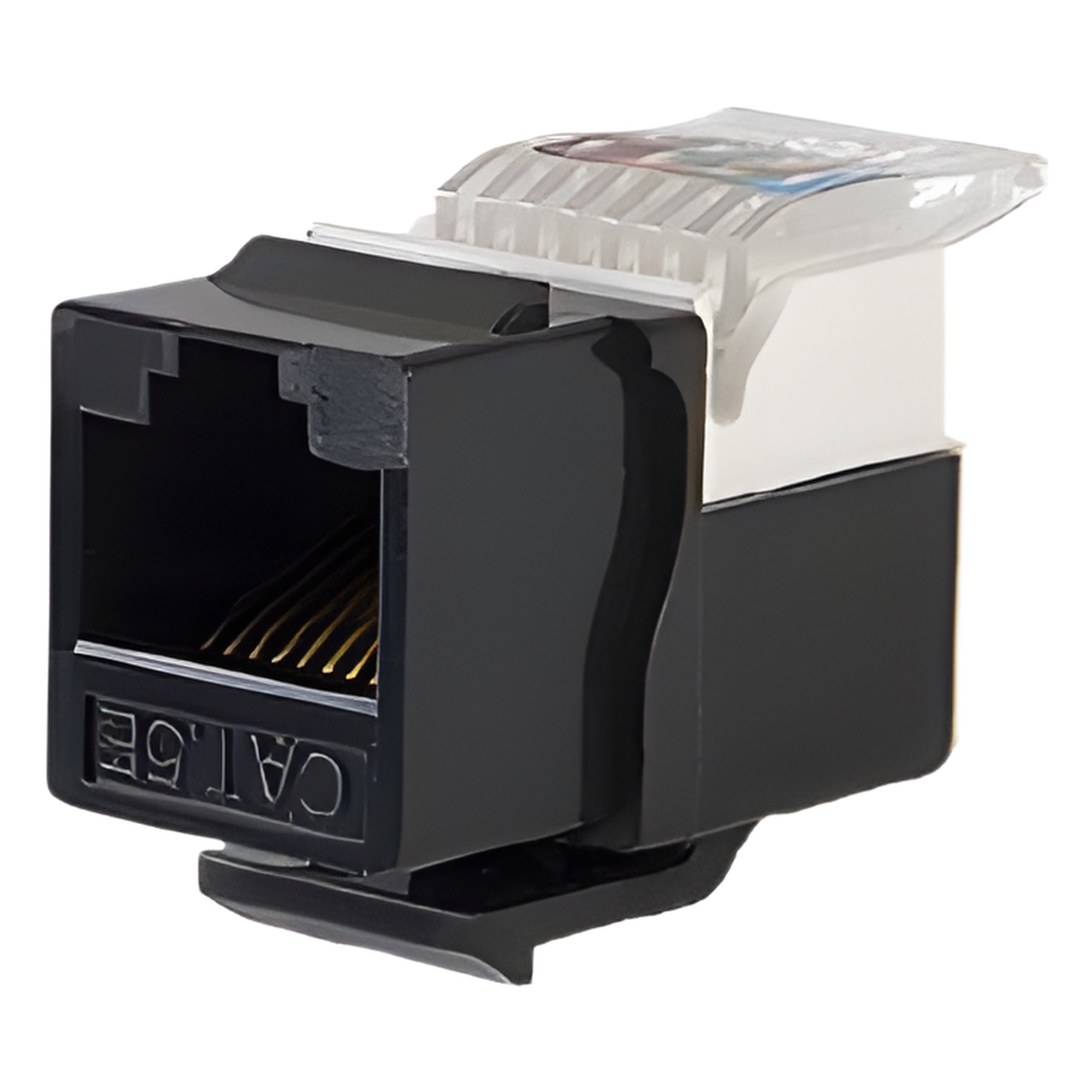 Módulo Jack Keystone / Cat5e / Toolless / RJ45 / Sin Blindaje / Color Negro — LINKEDPRO BY EPCOM · SKU LP-KJ-516-BK