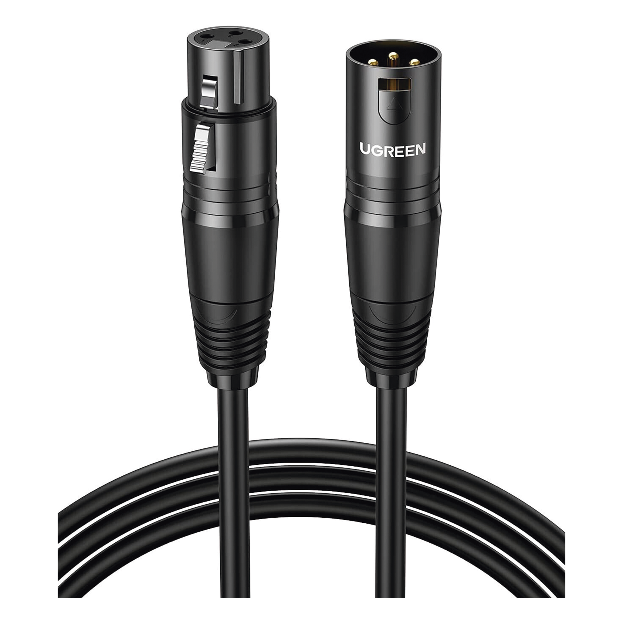 Cable para Micrófono XLR Tipo Canon Macho a Hembra | 15 Metros | Plug & Play | Anti interferencias | Triple Blindaje | Alta Calidad | Color Negro.