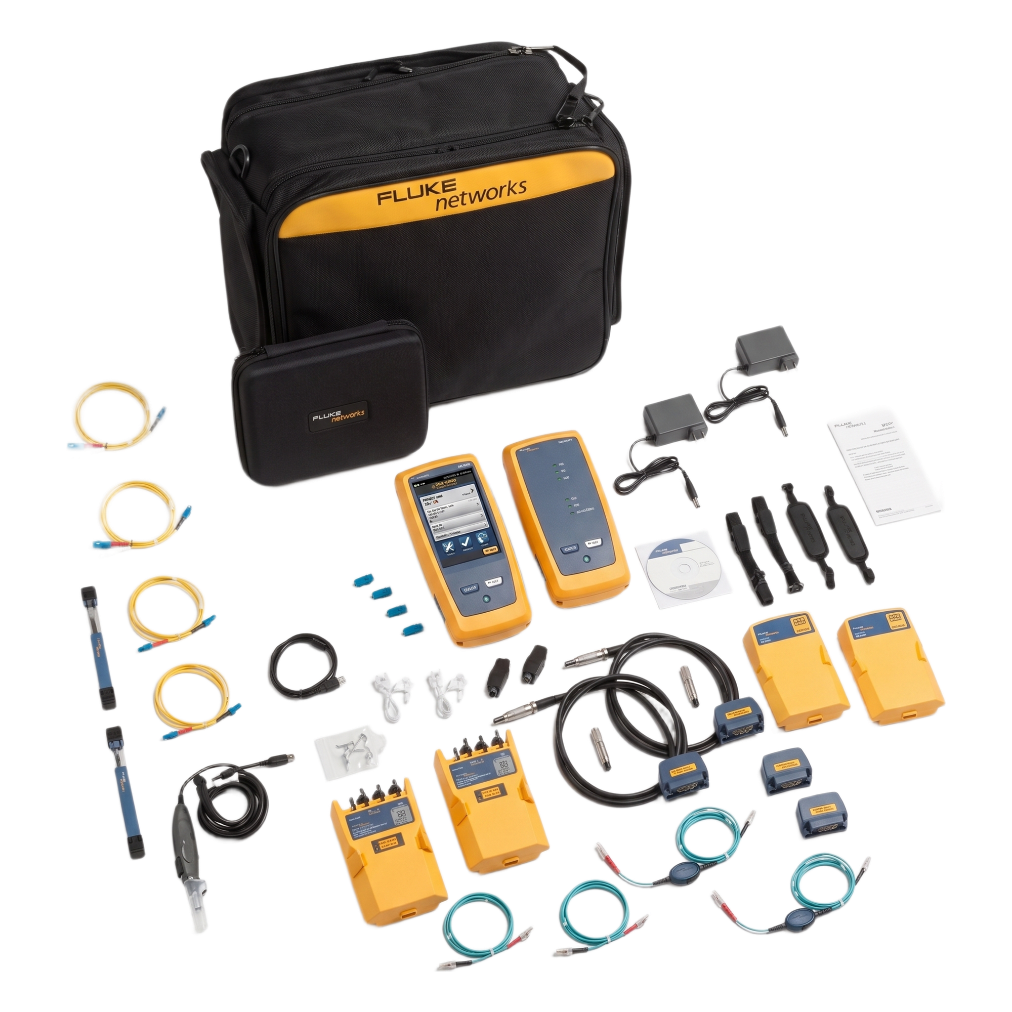 Certificador de Cable de Cobre / Cat5e-Cat8 / 2 GHz / Módulos OLTS Quad / WiFi Integrado / Pantalla 5.7 in (14.48 cm) — FLUKE NETWORKS · SKU DSX2-8000QIINT