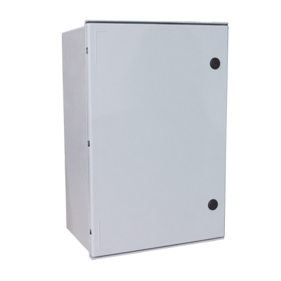 Gabinete de Poliéster IP65 Uso en Intemperie (600 x 800 x 300 mm) con Placa Trasera Interior de Plástico (Incluye Chapa y Llave). — PRECISION · SKU PST-6080-30P