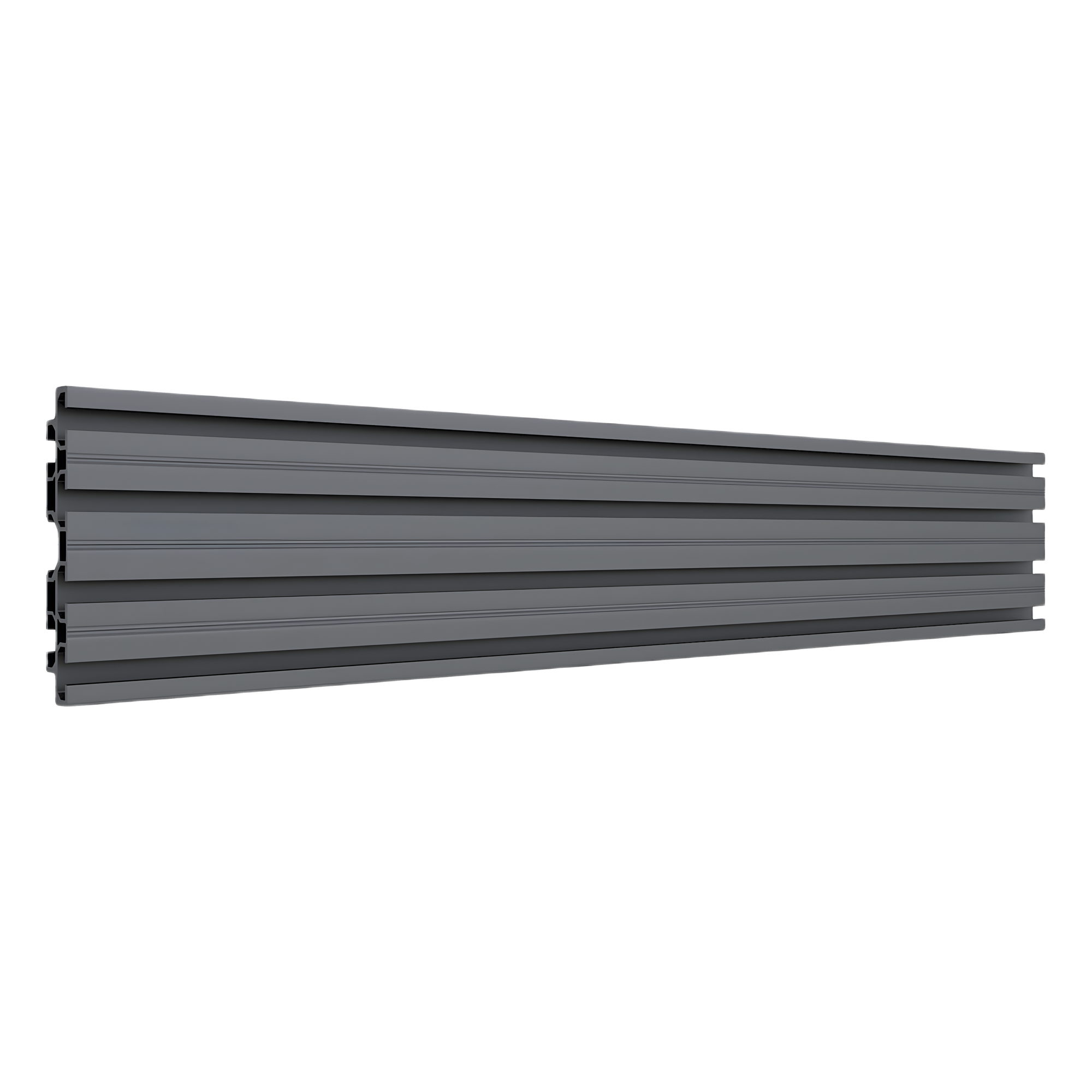 Riel de Aluminio para Videowall / Longitud 1000 mm (3.3 ft) / Altura 120 mm / Ancho 21 mm / Diseño Modular Extensible / Compatible Tornillos M8 — EPCOM INDUSTRIAL · SKU SDJH103