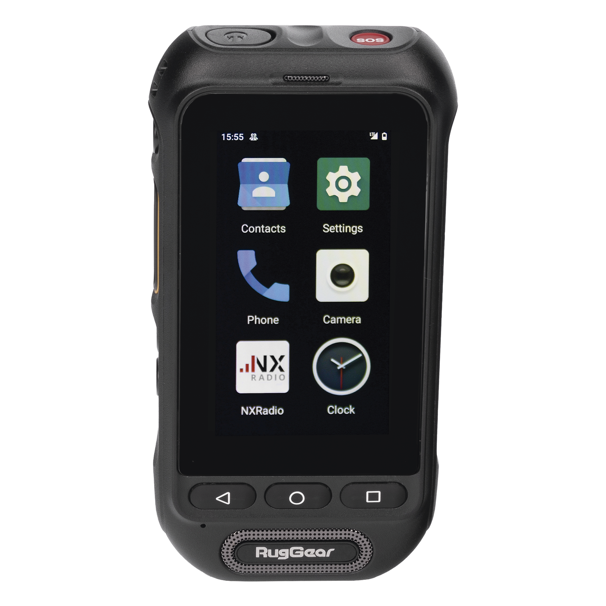 Radio PoC LTE / Altavoz 2W 105 dB / 3GPP Mission-Critical PTT / IP68 y MIL-STD-810H / Batería Extraíble 3000 mAh / 197 g / Multi APN — RUGGEAR · SKU RG360