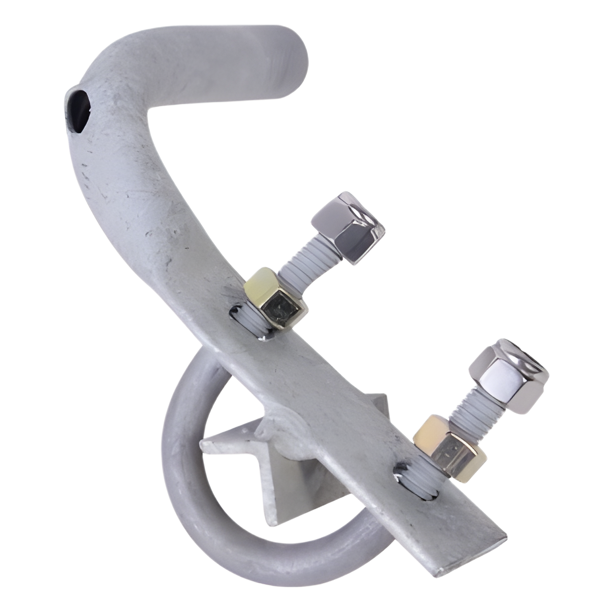Montaje para Lámpara de Obstrucción / Acero Galvanizado en Caliente / Diámetro Máximo 1-1/4 Pulgadas / Compatible con Tramos STZ30G, STZ35G y STZ45G — SYSCOM TOWERS · SKU H-LU