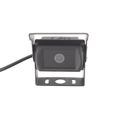 Cámara de Reversa con Monitor / Detección IA de Peatones y Vehículos / HD 720p / IR 18 LED / Expandible a 2 Cámaras / Monitor Táctil