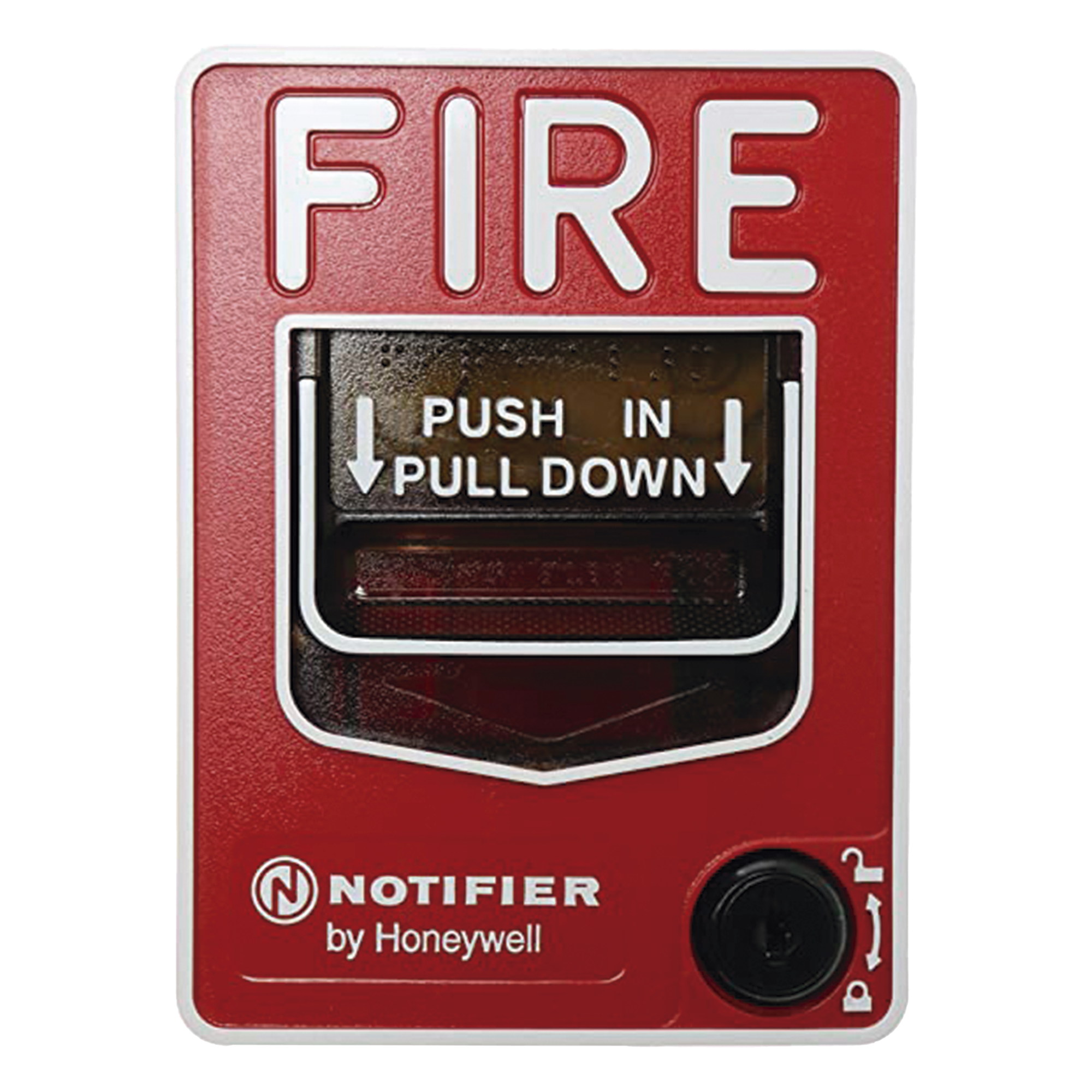 Estación Manual de Pull Inalámbrica / Direccionable / Doble Acción / Reset por Llave / Malla SWIFT Clase A / Protocolo FlashScan — NOTIFIER · SKU NBG-12WL