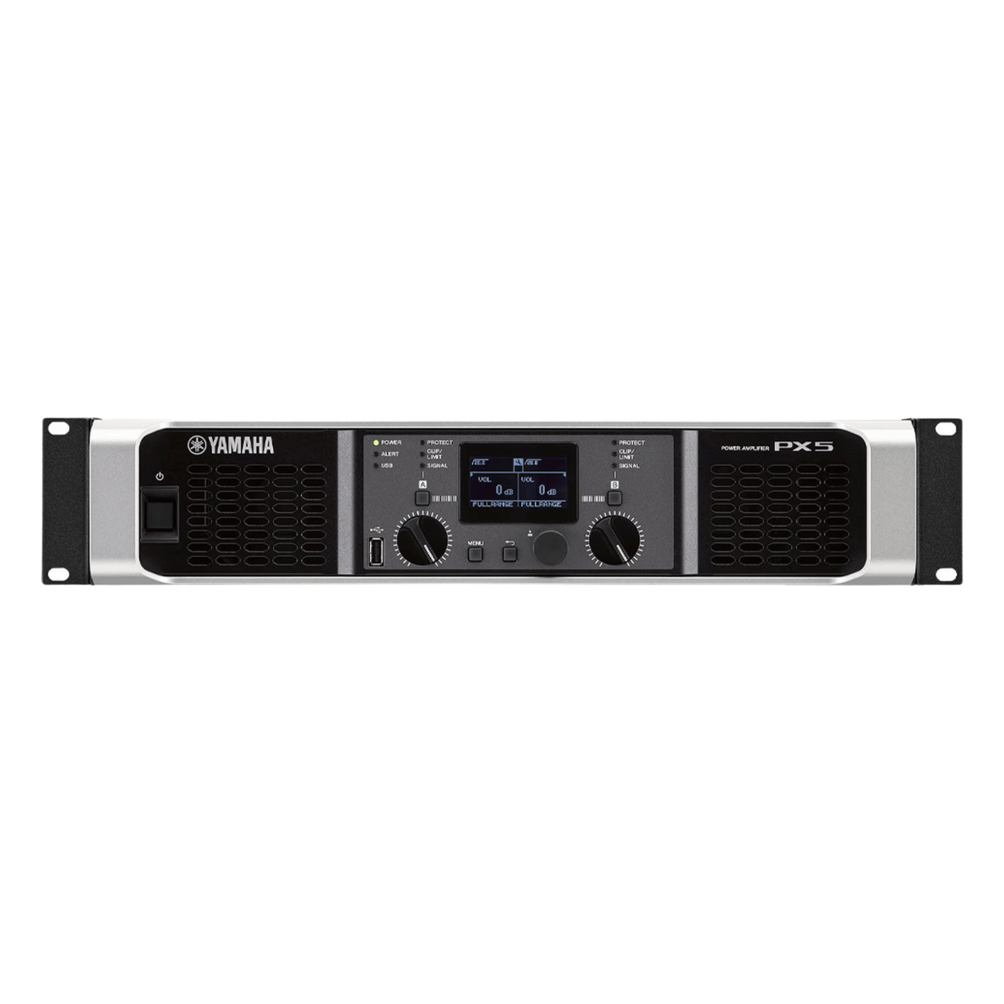 Amplificador Clase D / 500 W x 2 a 8Ω / 800 W x 2 a 4Ω / Baja Impedancia / Procesamiento Inteligente / 1.64 x 1.64 ft — YAMAHA · SKU PX5